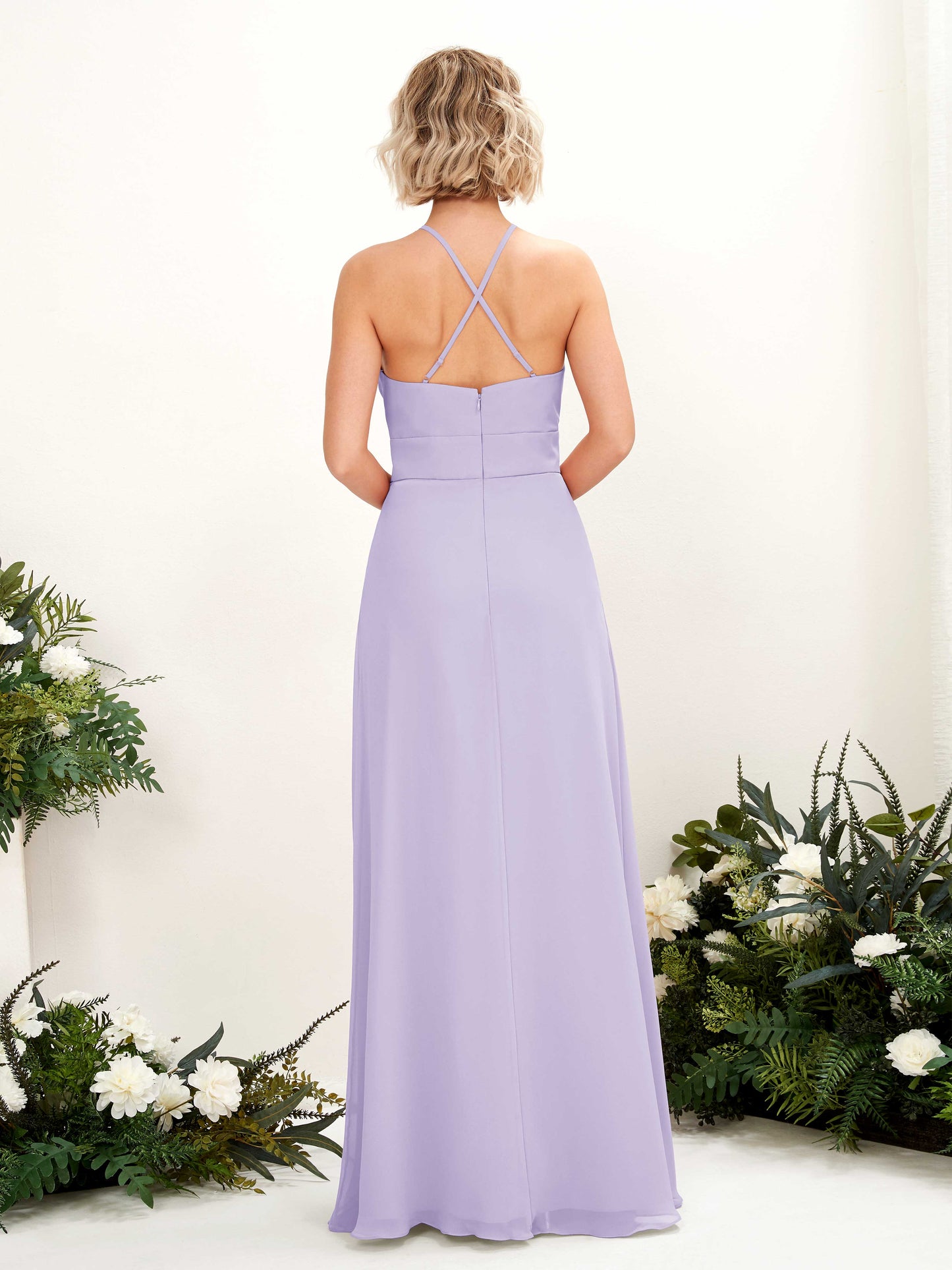 Frances Lilac Halter Maxi Dress