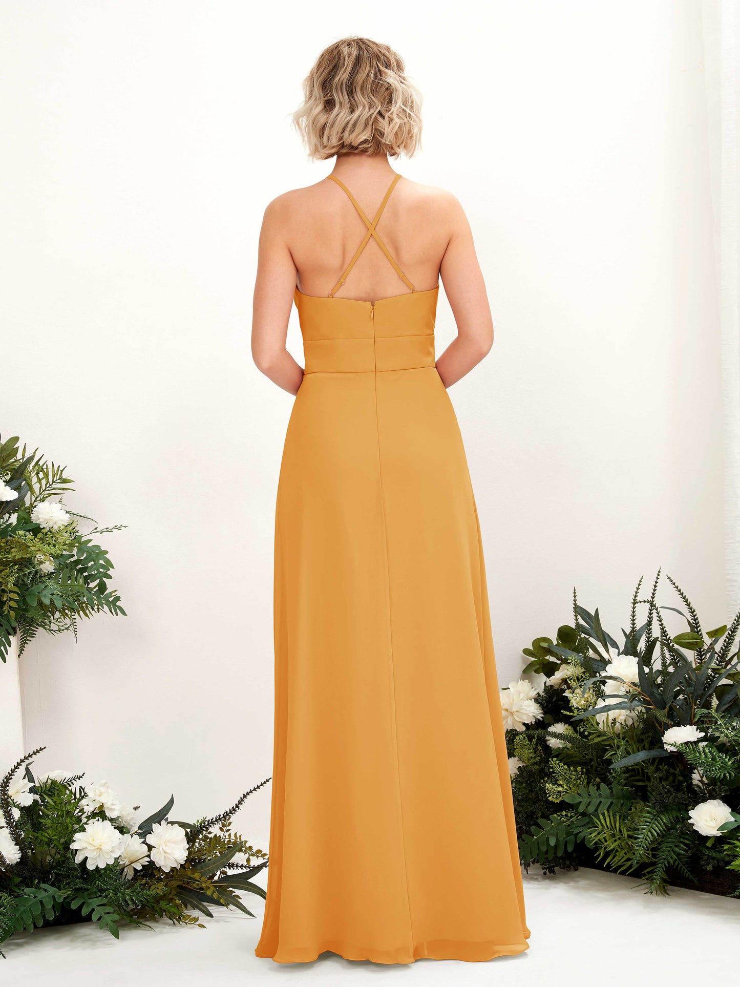 Frances Mango Halter Maxi Dress