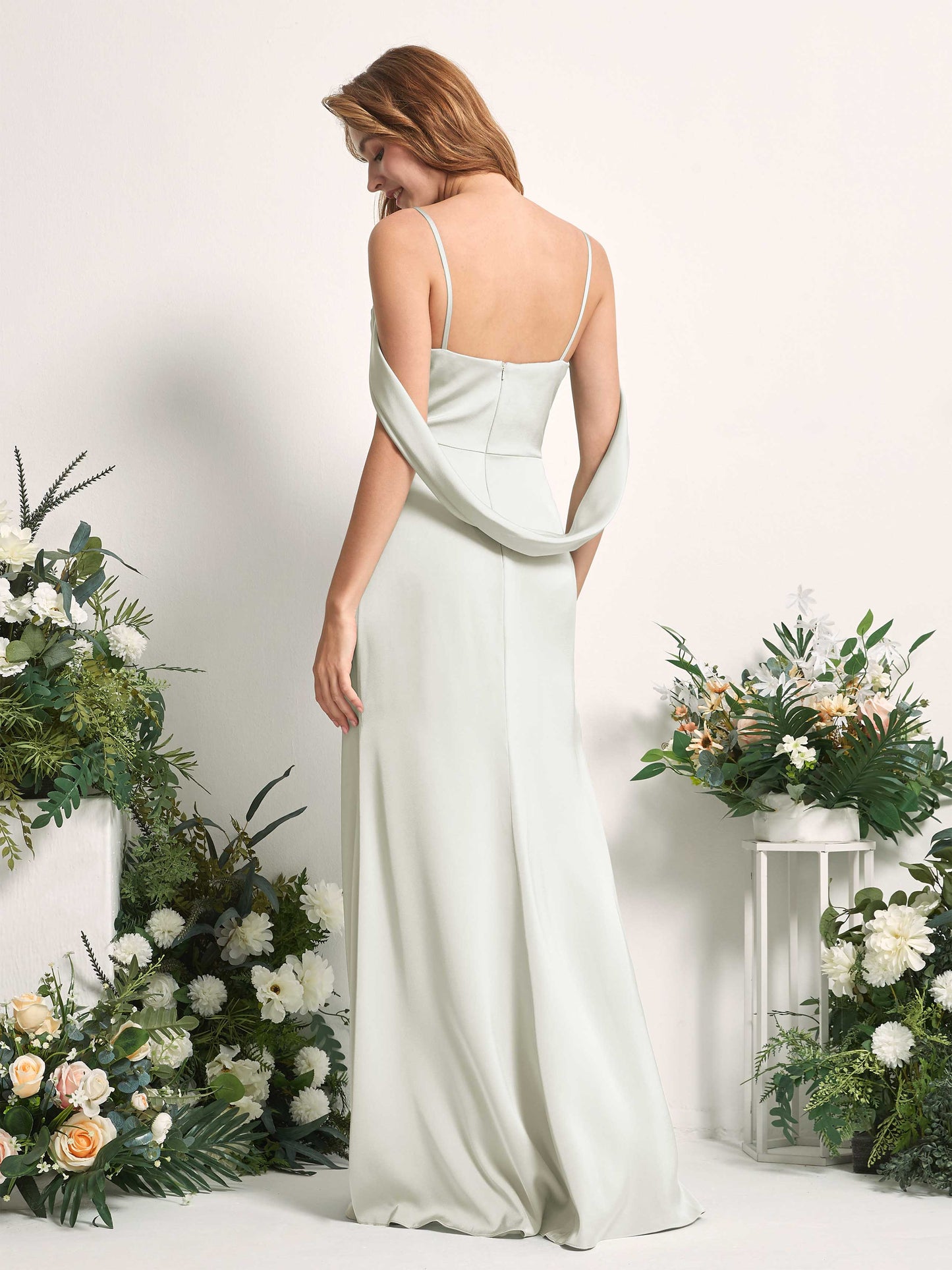 Freya Ivory Satin Sleeveless Maxi Dress