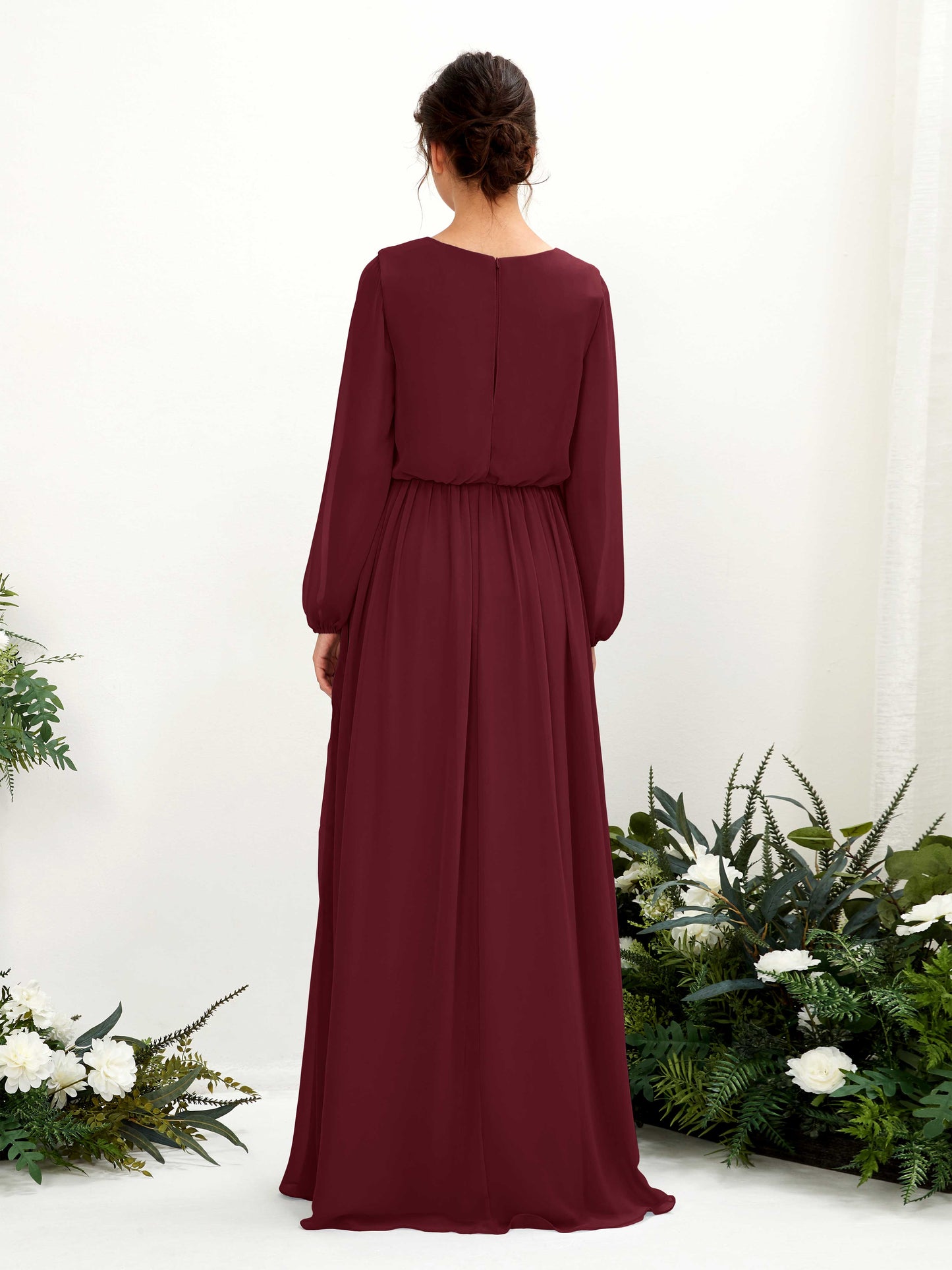 Ginny Burgundy Maxi Dress