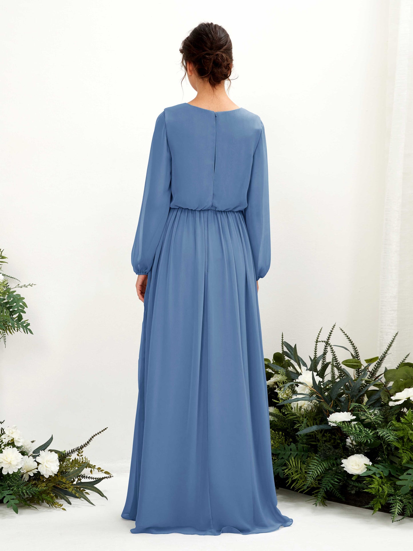 Ginny Dusty Blue Maxi Dress