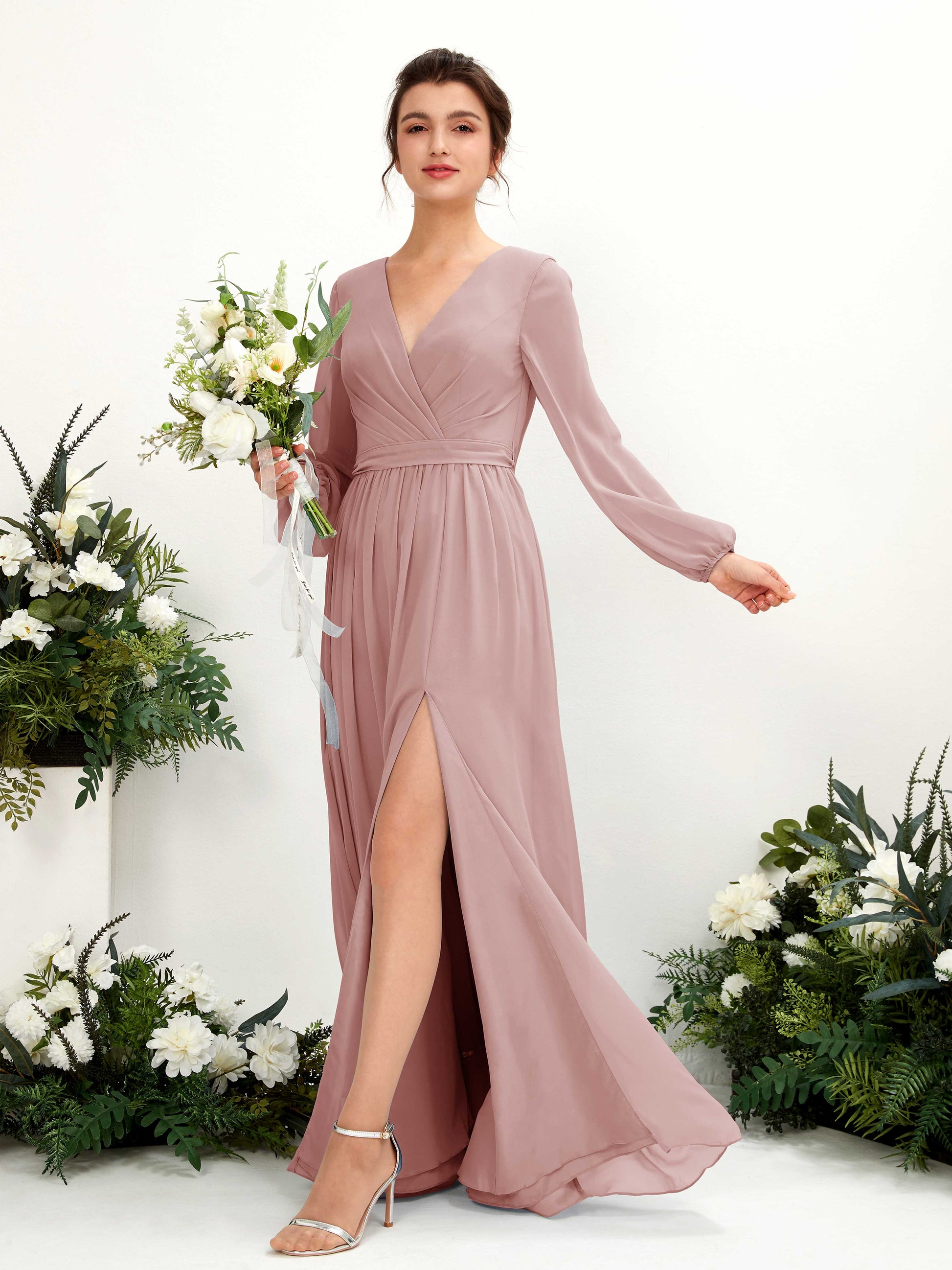 Ginny Dusty Rose Maxi Dress