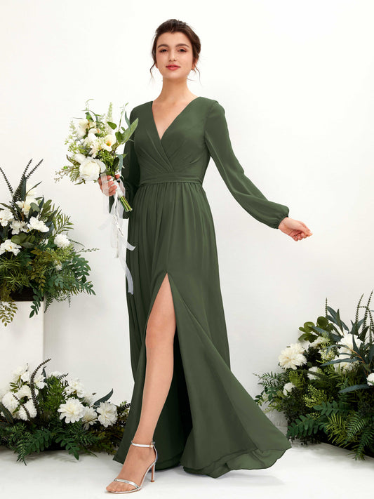 Ginny Martini Olive Maxi Dress