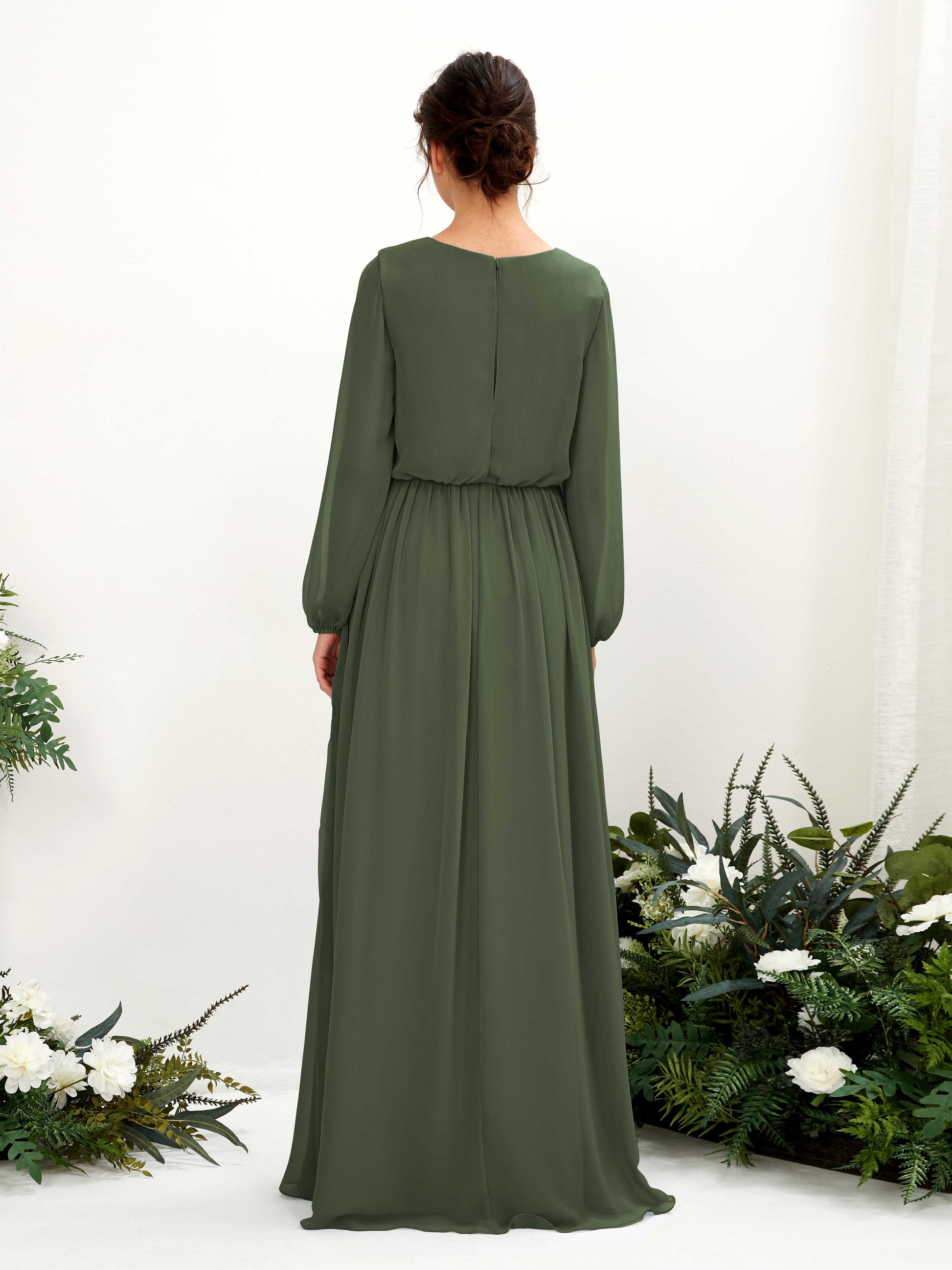 Ginny Martini Olive Maxi Dress