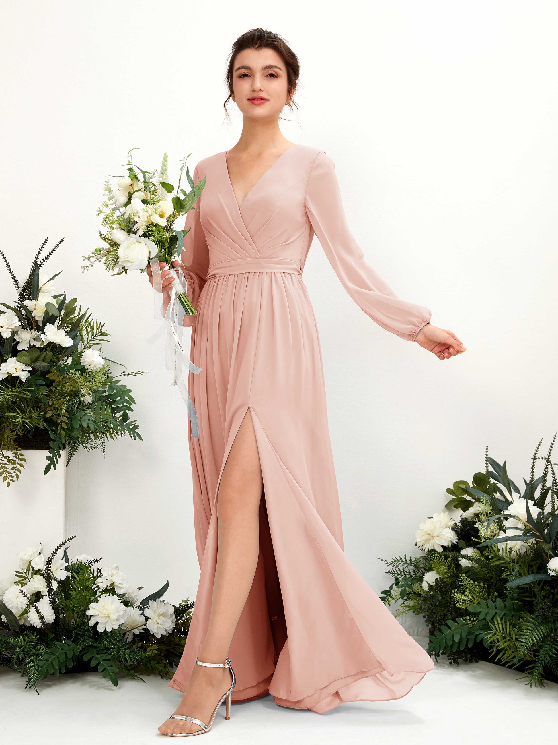 Ginny Pearl Pink Maxi Dress