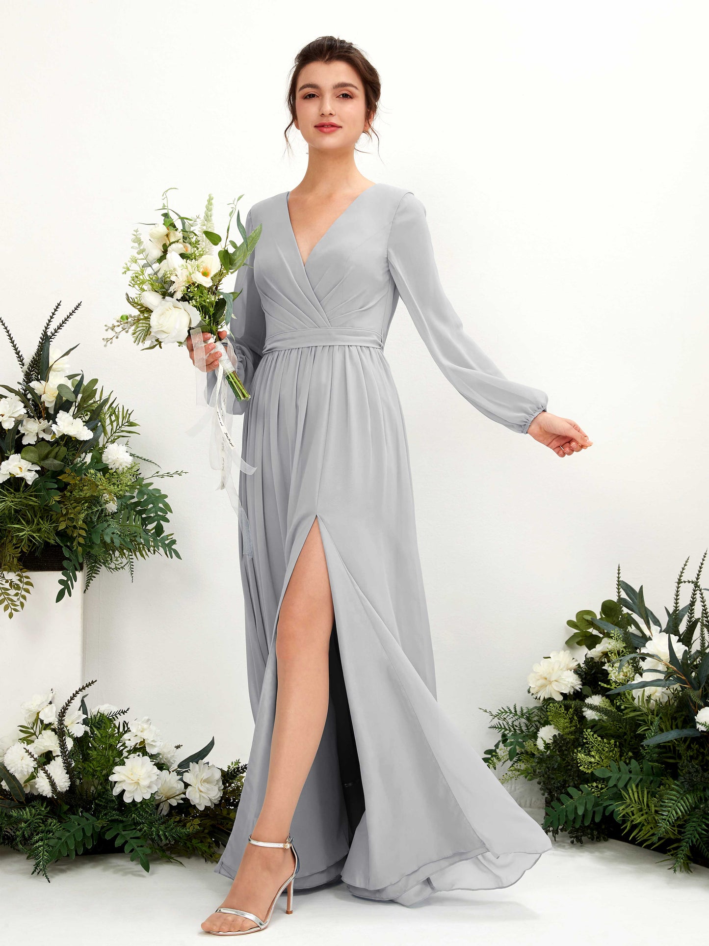 Ginny Silver Maxi Dress