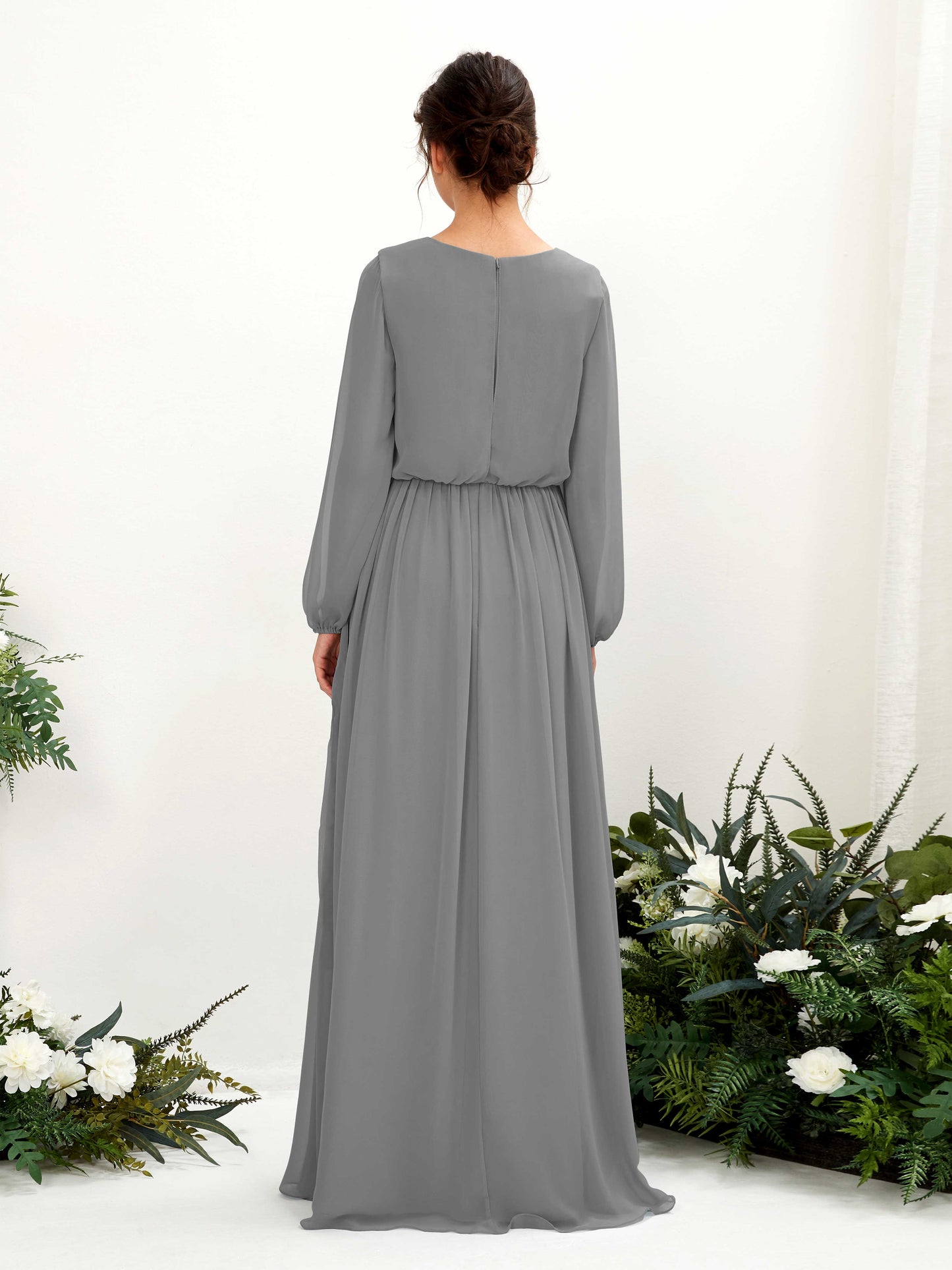 Ginny Steel Gray Maxi Dress