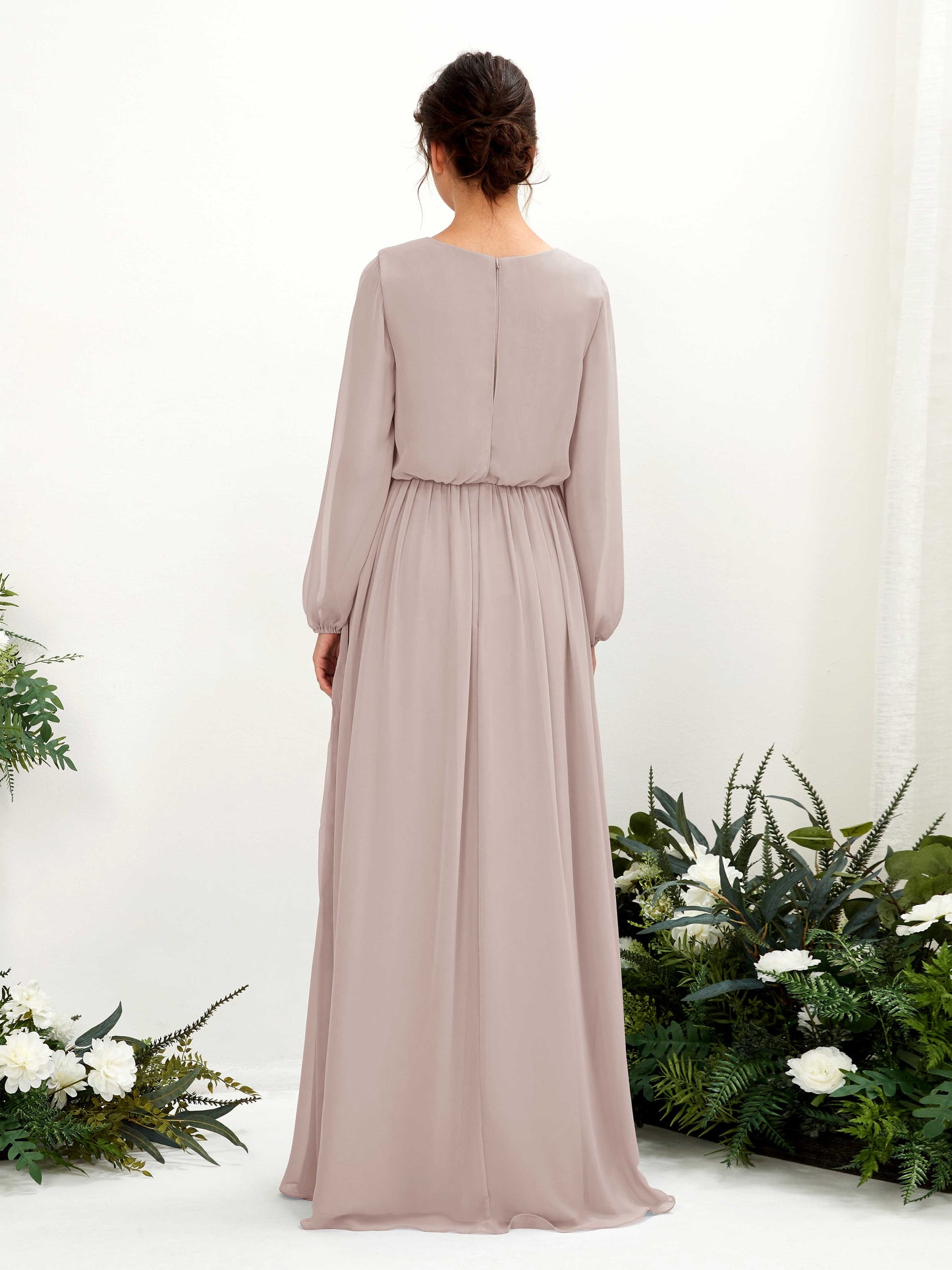 Ginny Taupe Maxi Dress