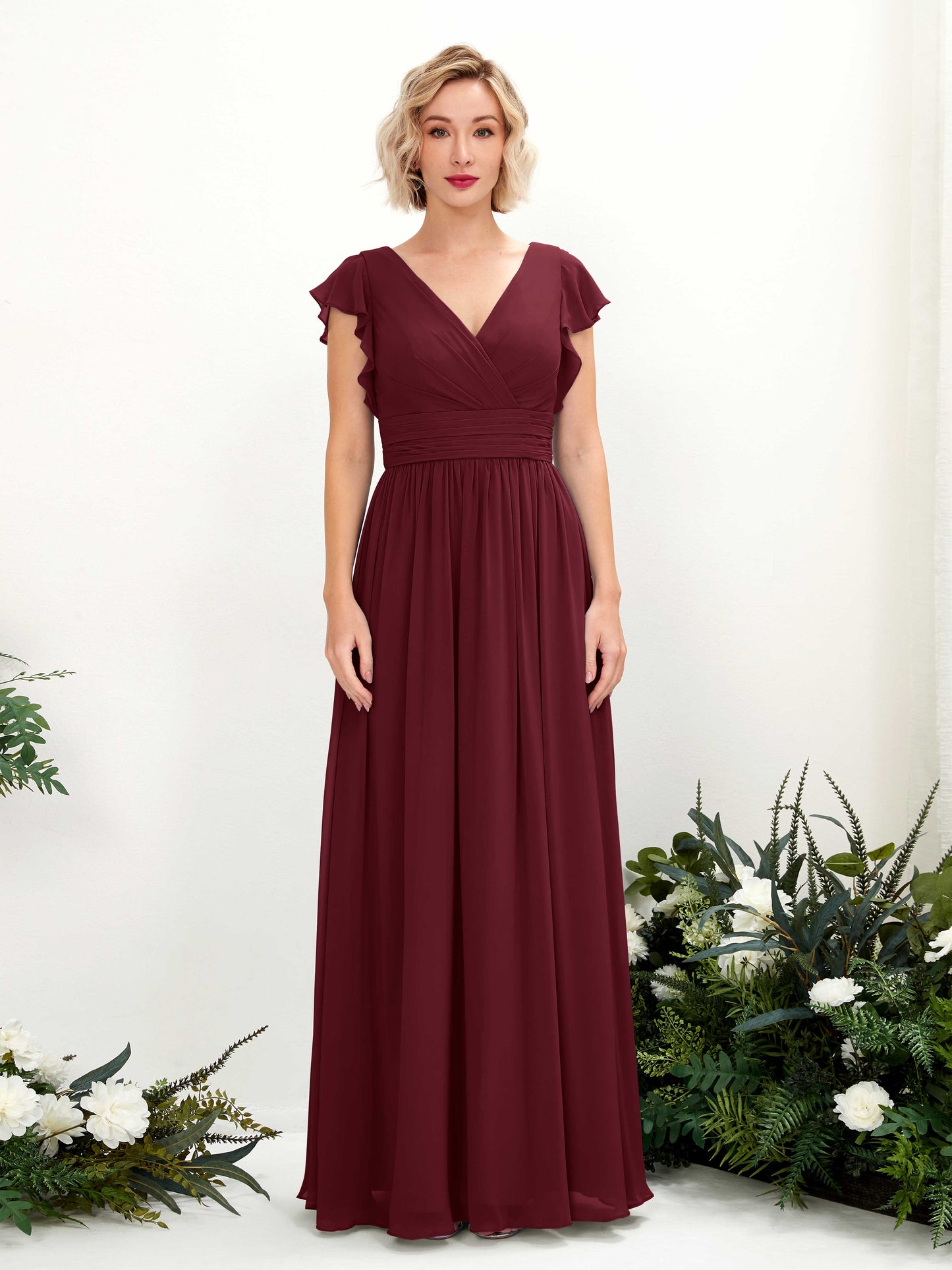 Grino Burgundy Maxi Dress