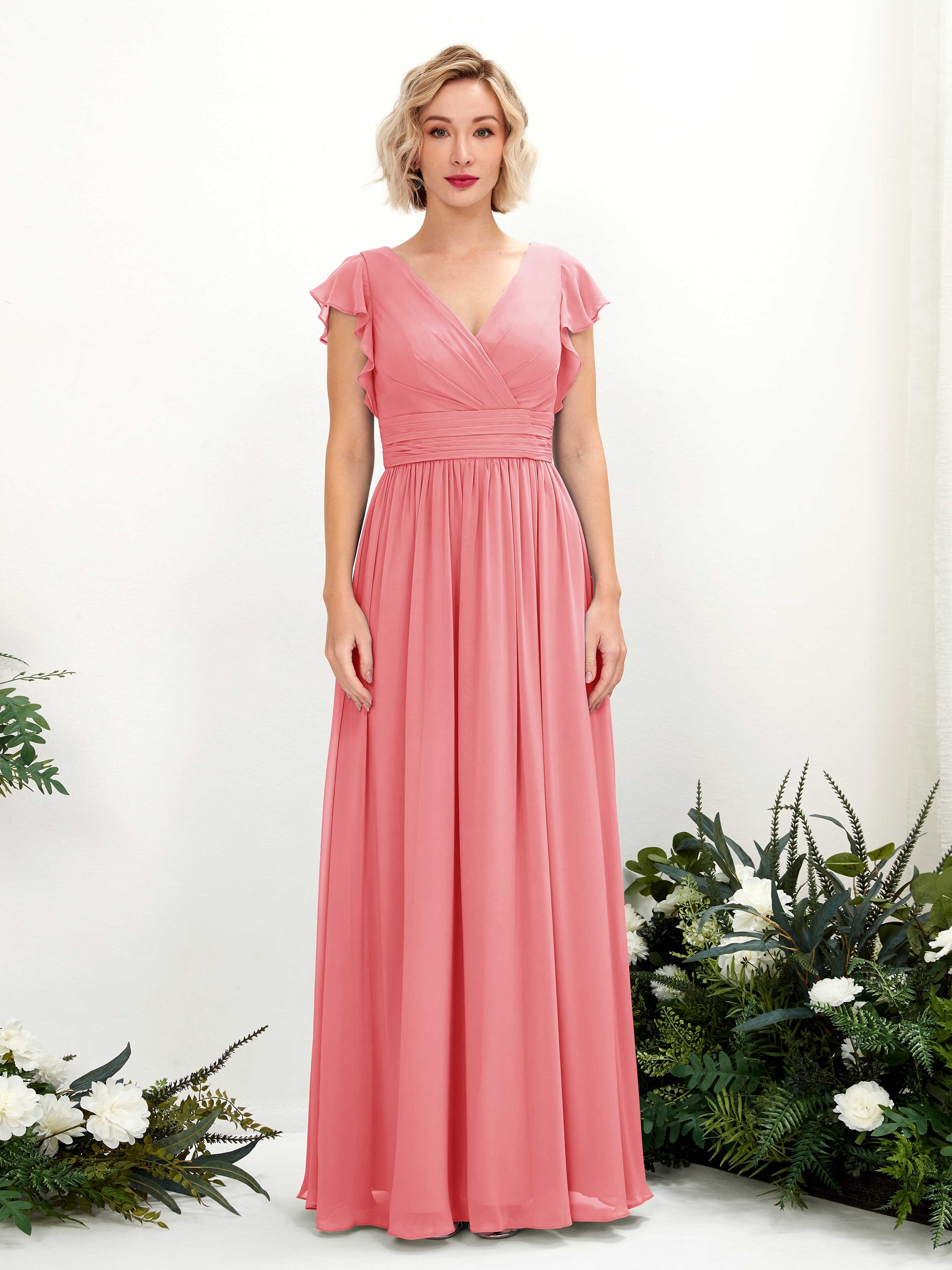 Grino Coral Pink Maxi Dress