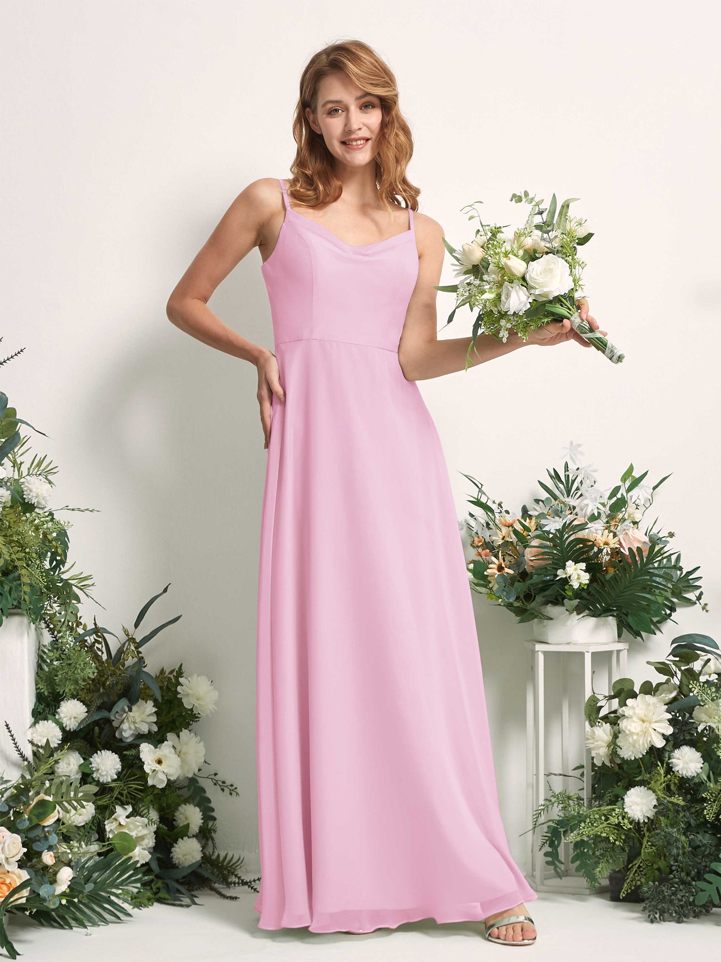 Hannah Candy Pink Sleeveless Maxi Dress