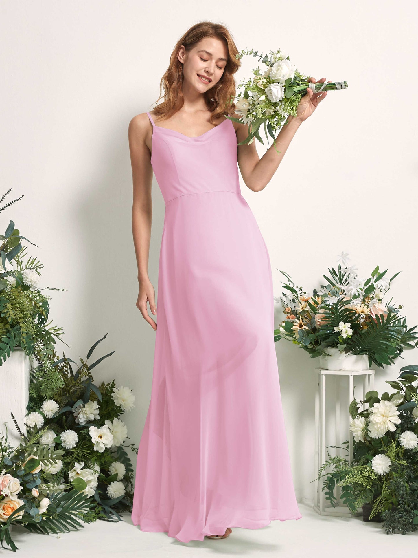 Hannah Candy Pink Sleeveless Maxi Dress