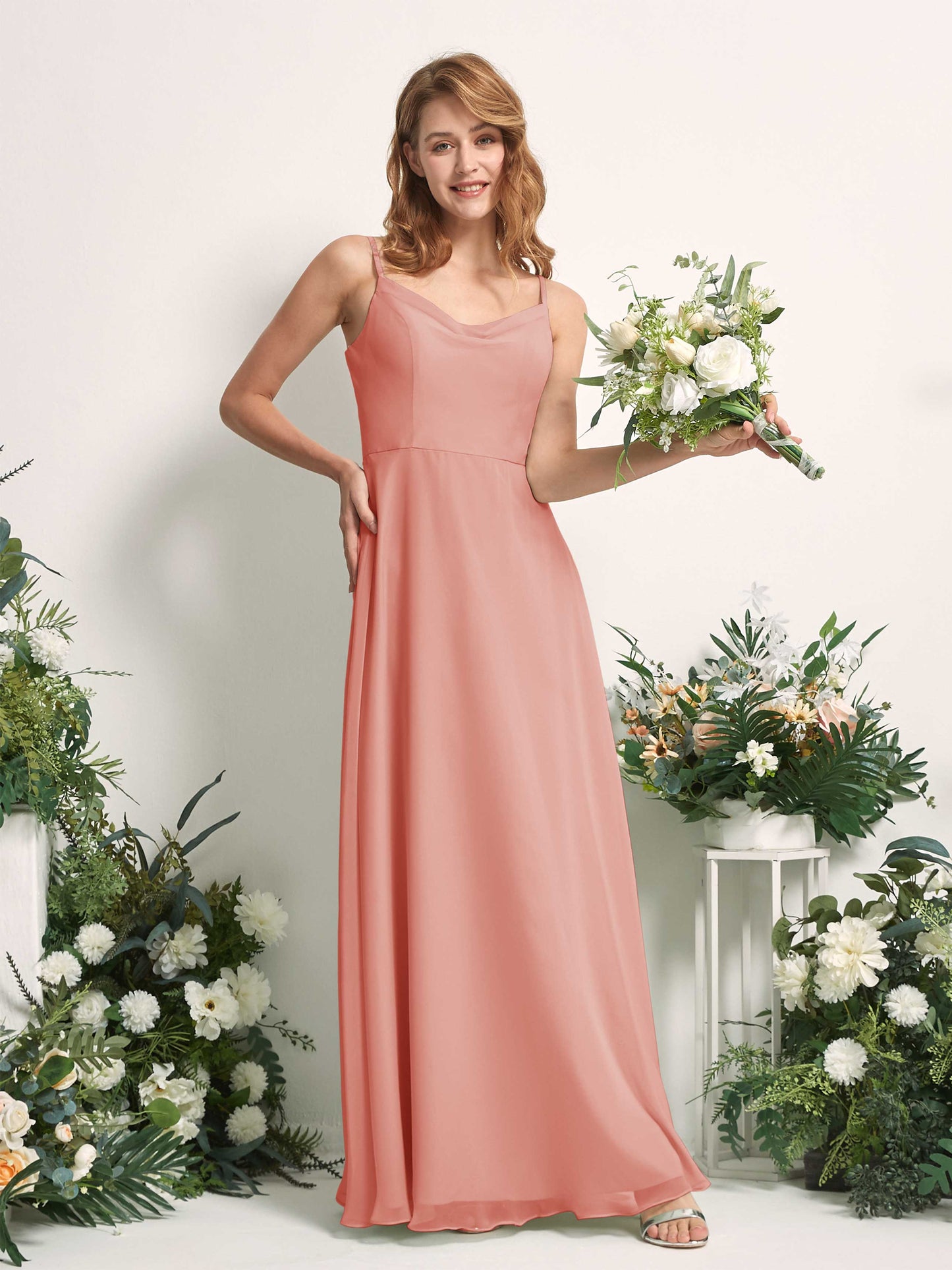 Hannah Champagne Rose Sleeveless Maxi Dress