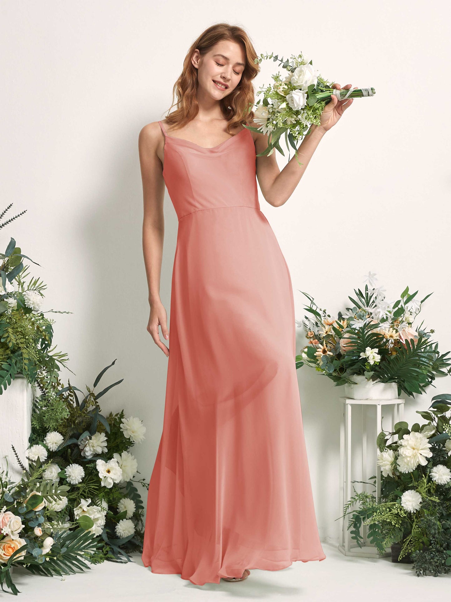 Hannah Champagne Rose Sleeveless Maxi Dress