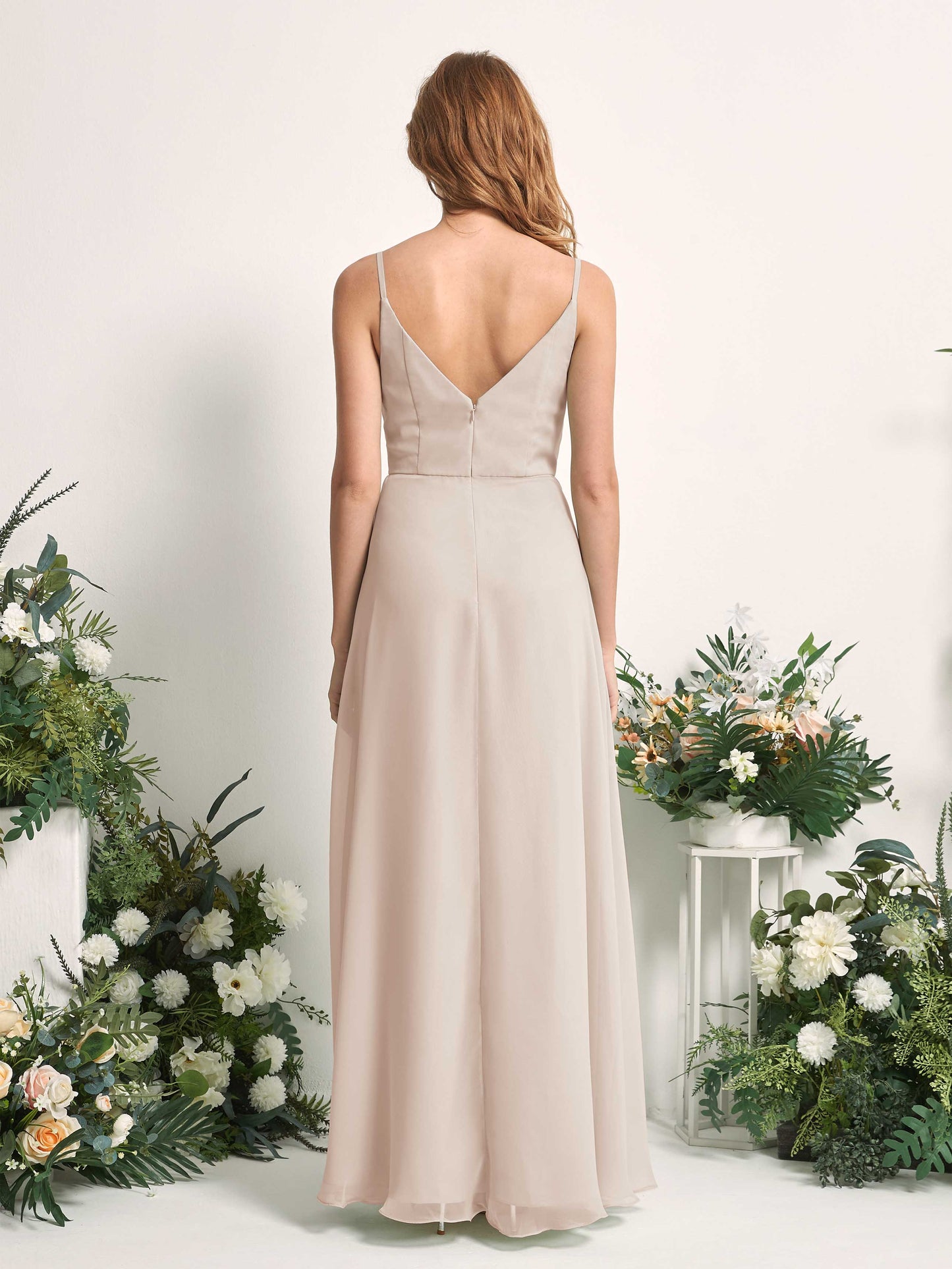 Hannah Champagne Sleeveless Maxi Dress