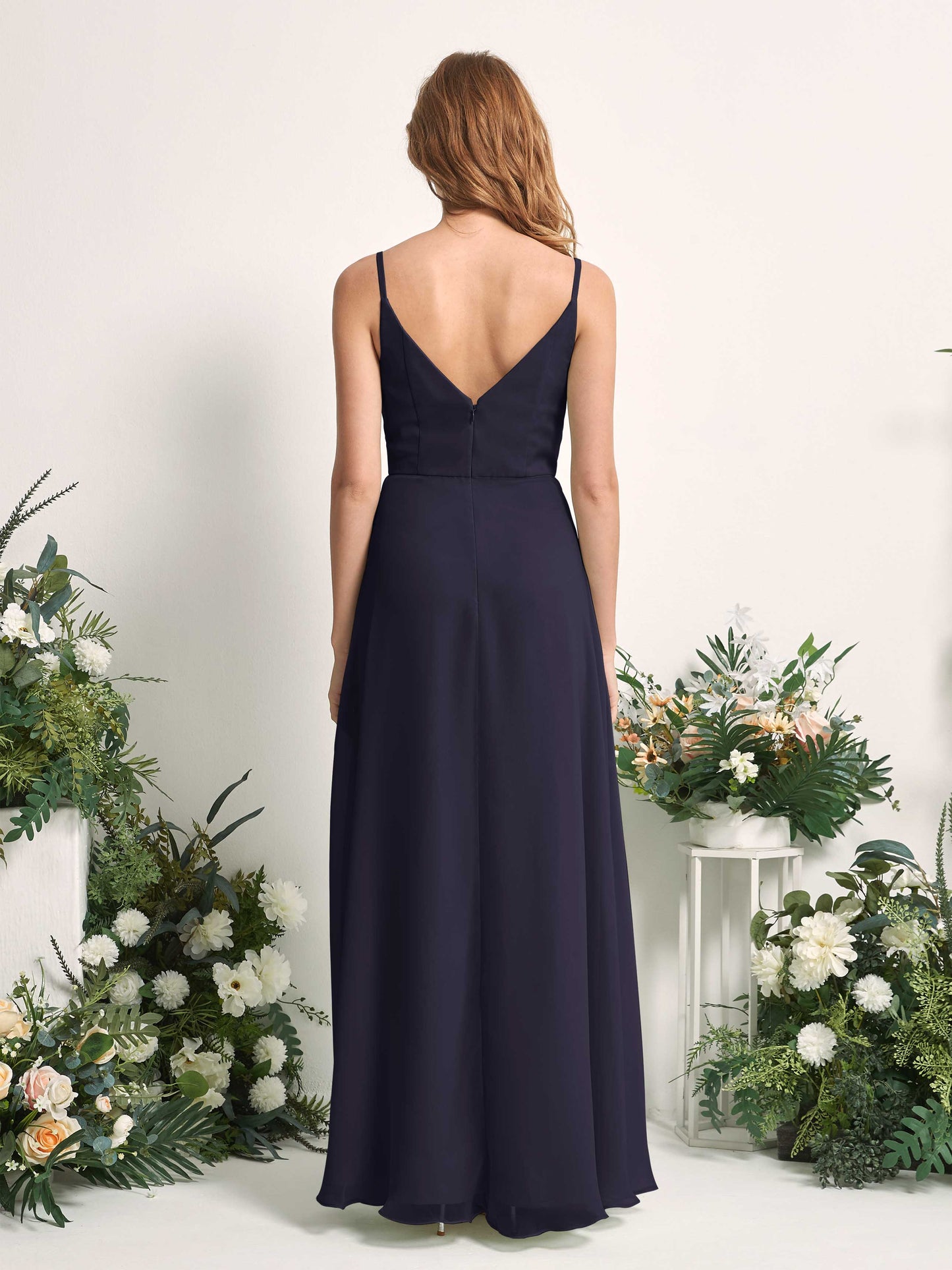 Hannah Dark Navy Sleeveless Maxi Dress