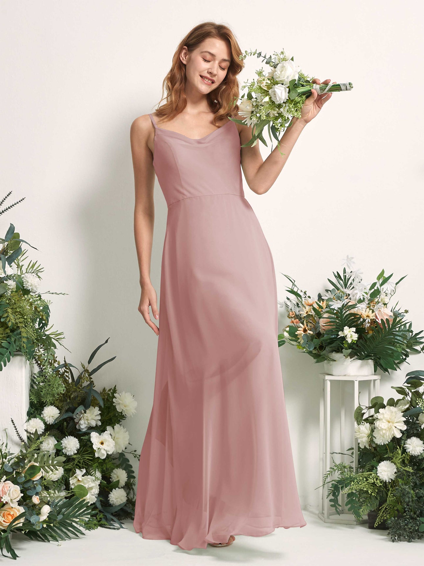 Hannah Dusty Rose Sleeveless Maxi Dress