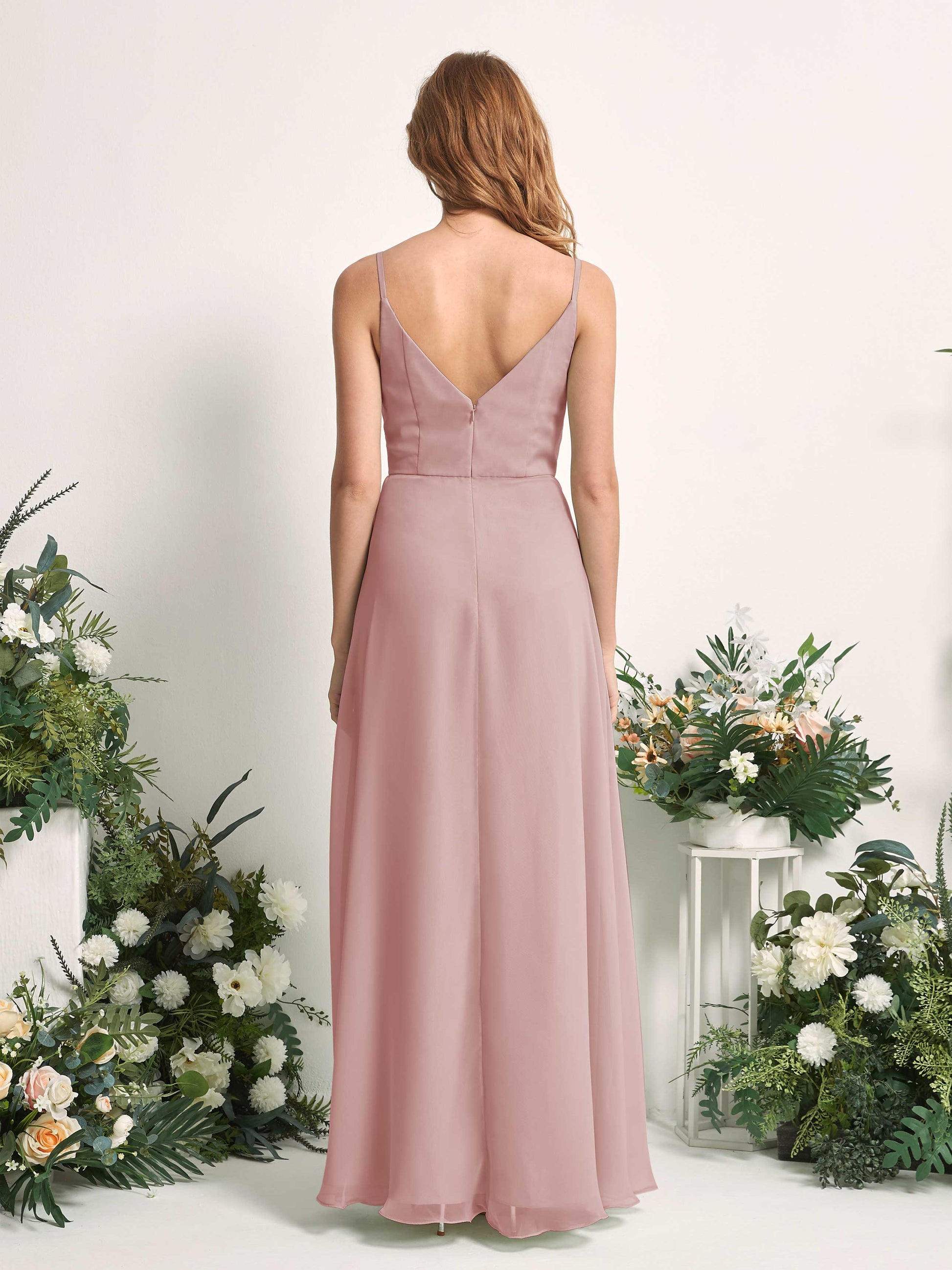 Hannah Dusty Rose Sleeveless Maxi Dress