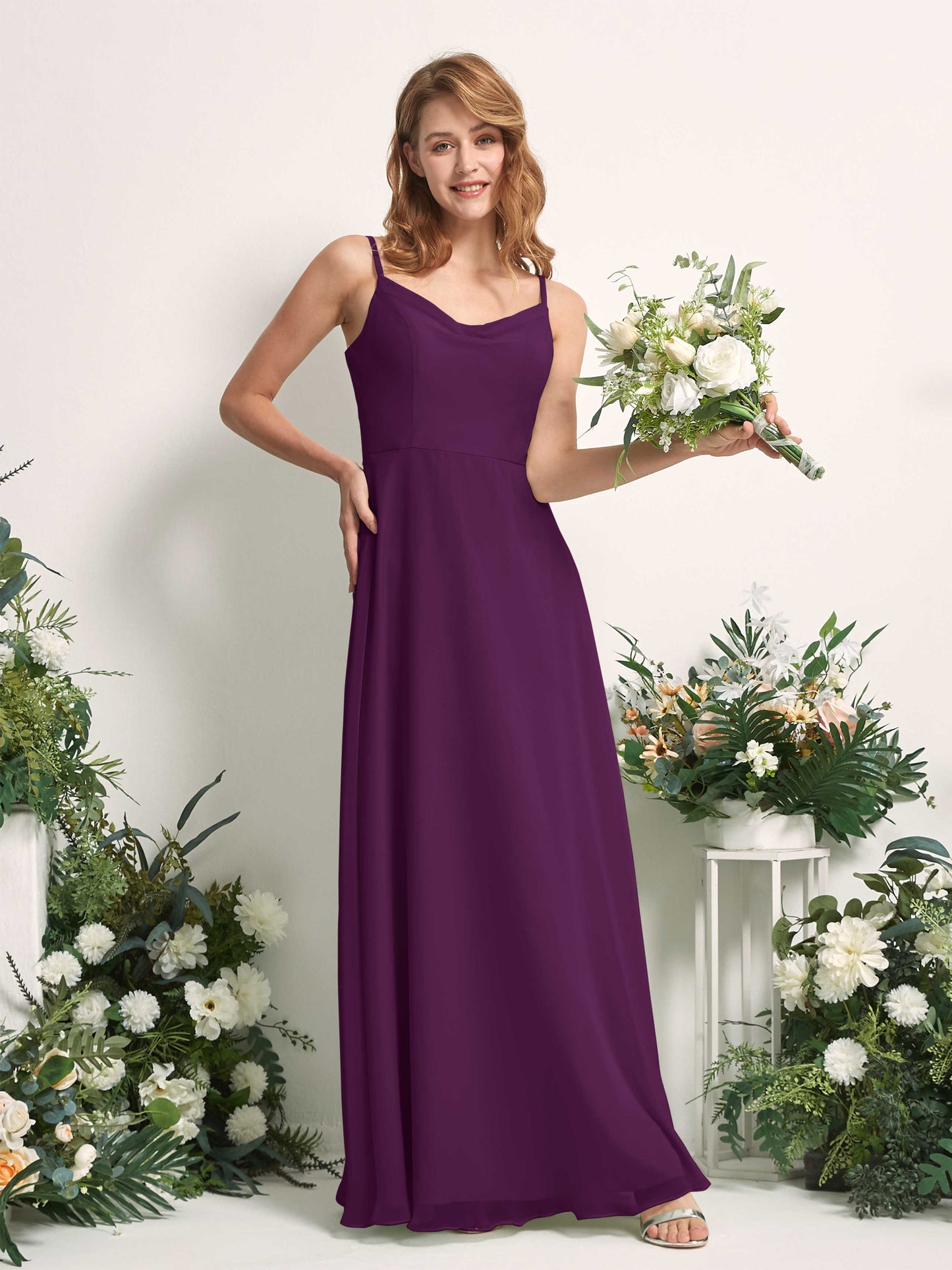 Hannah Grape Sleeveless Maxi Dress