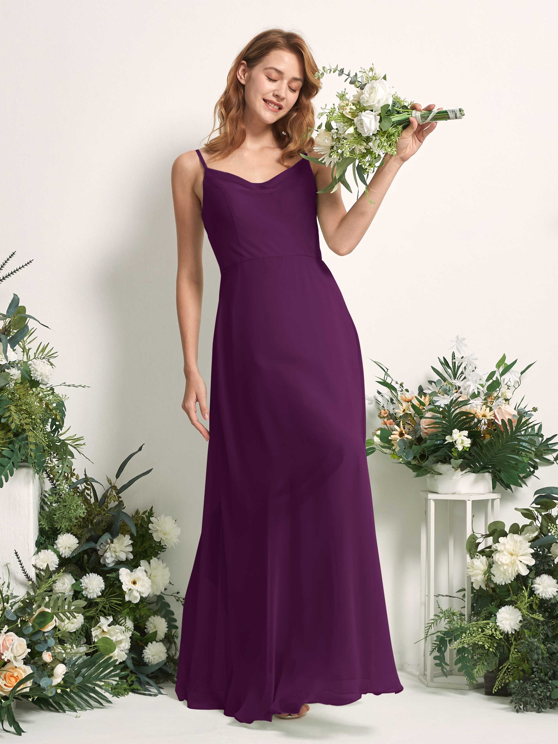 Hannah Grape Sleeveless Maxi Dress