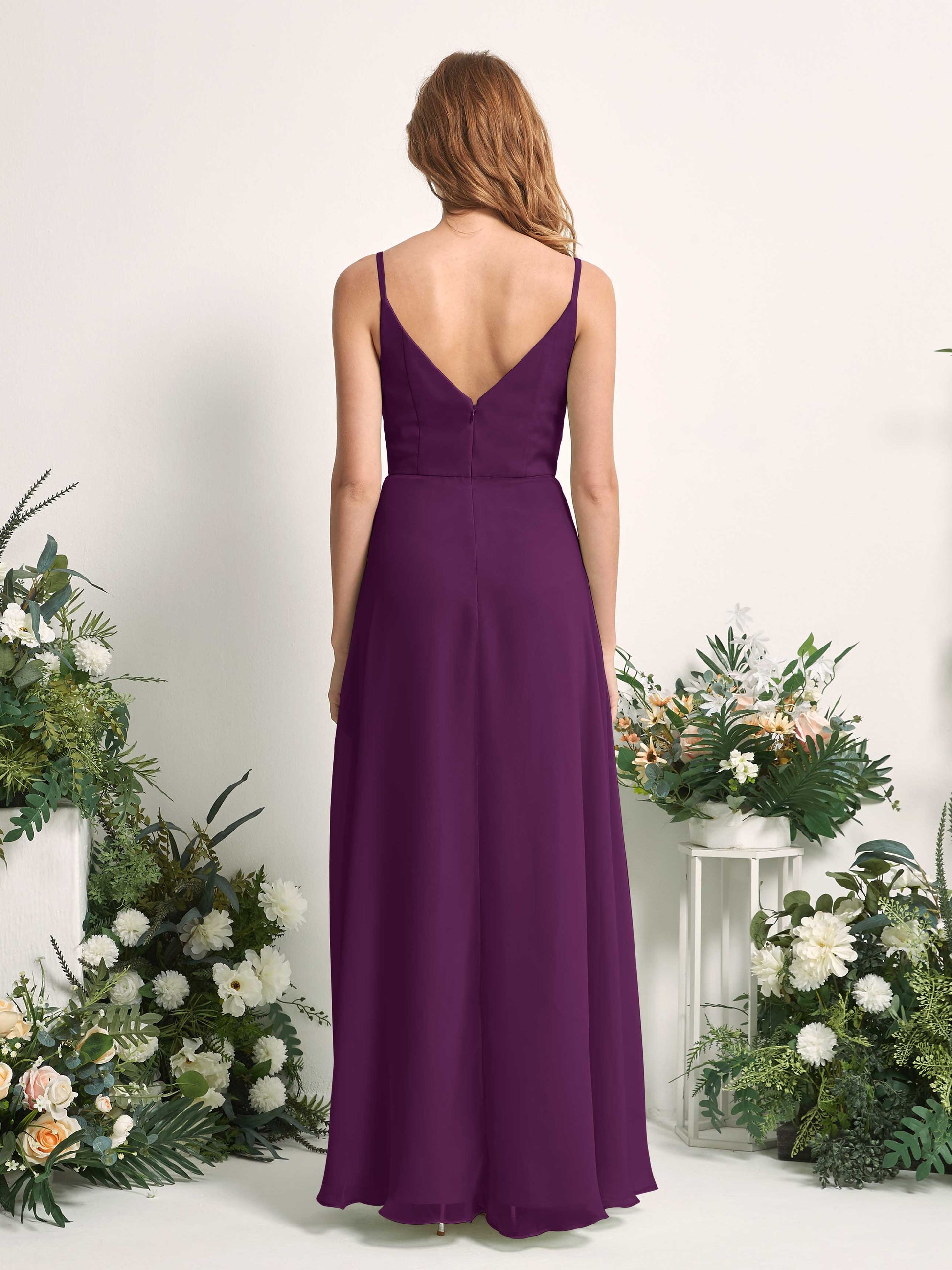 Hannah Grape Sleeveless Maxi Dress