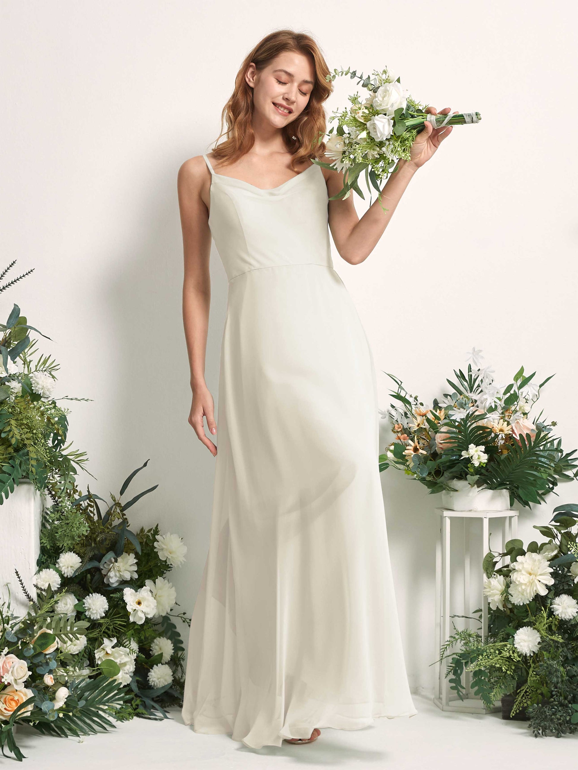 Hannah Ivory Sleeveless Maxi Dress