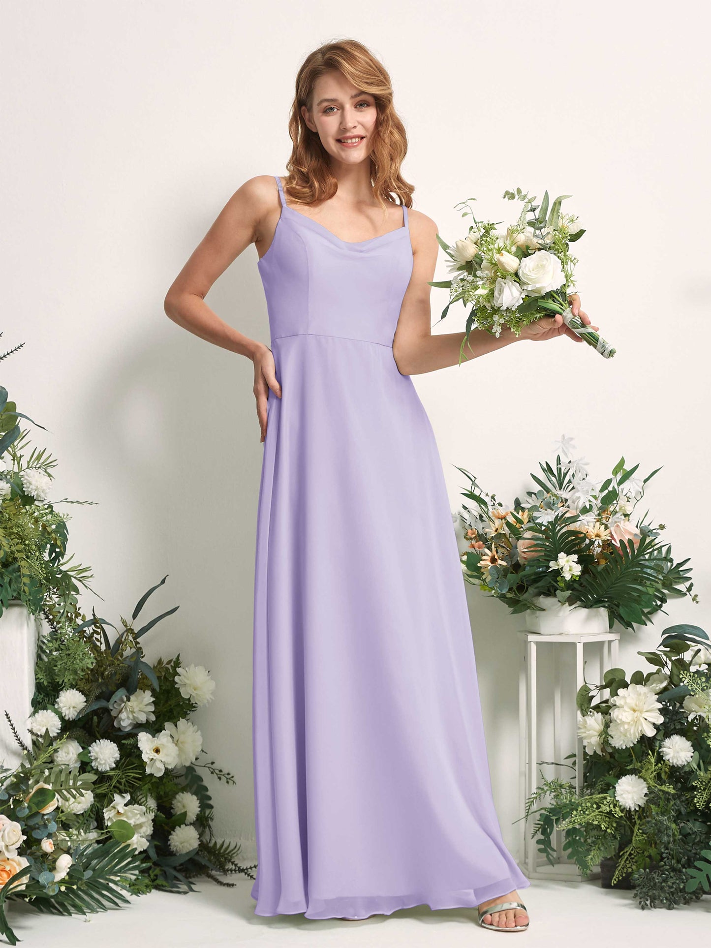 Hannah Lilac Sleeveless Maxi Dress