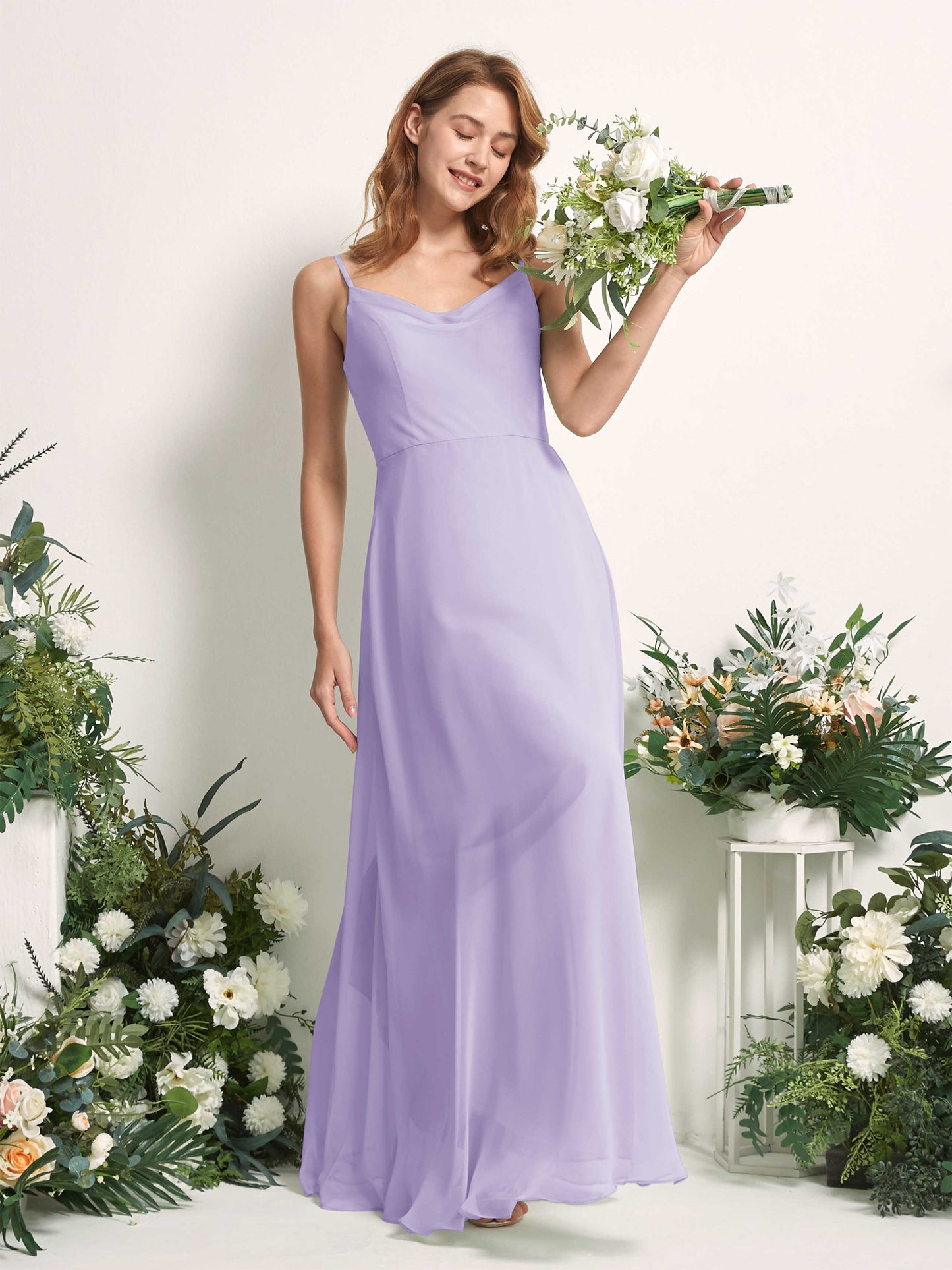 Hannah Lilac Sleeveless Maxi Dress