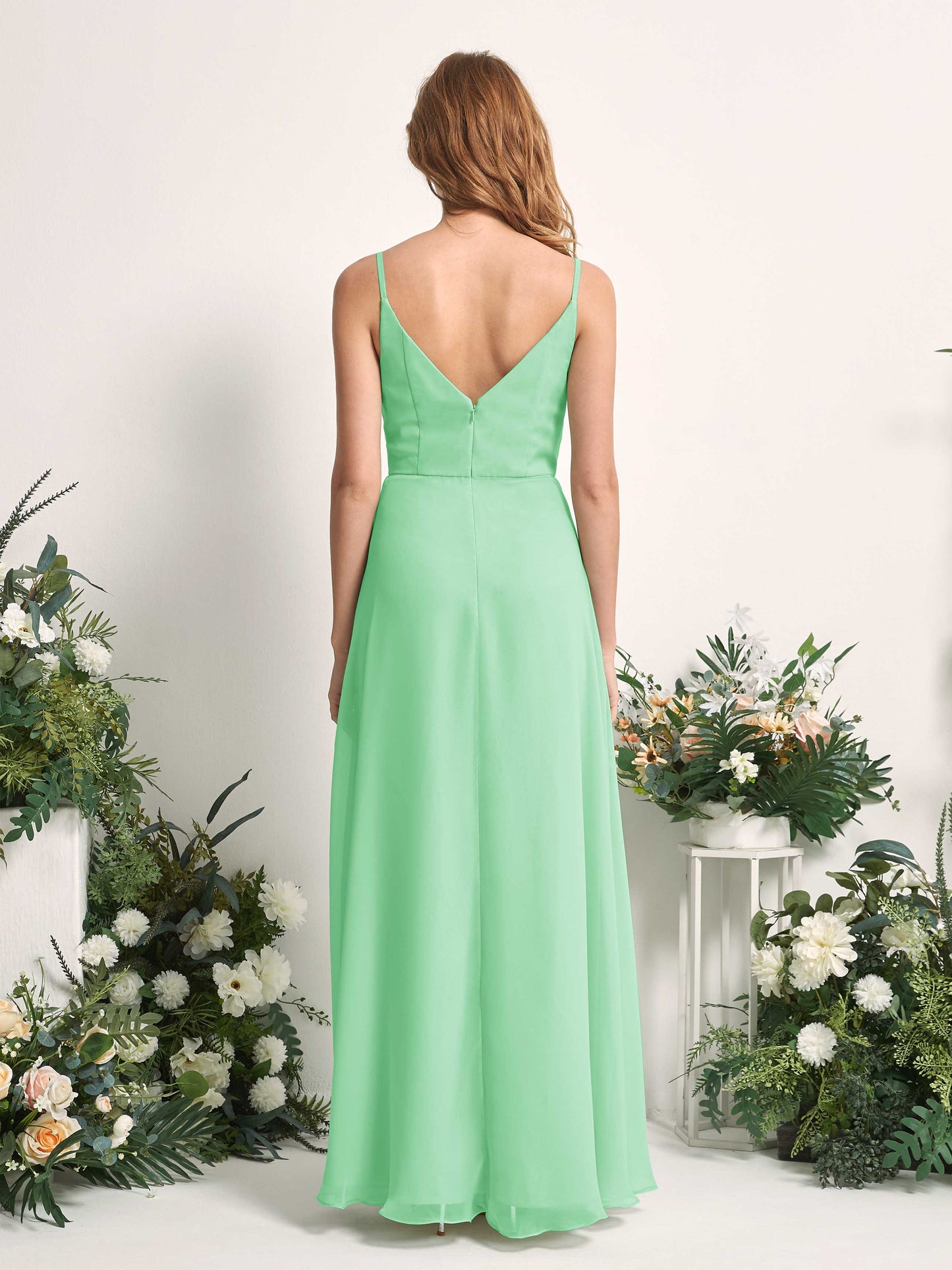 Hannah Mint Green Sleeveless Maxi Dress