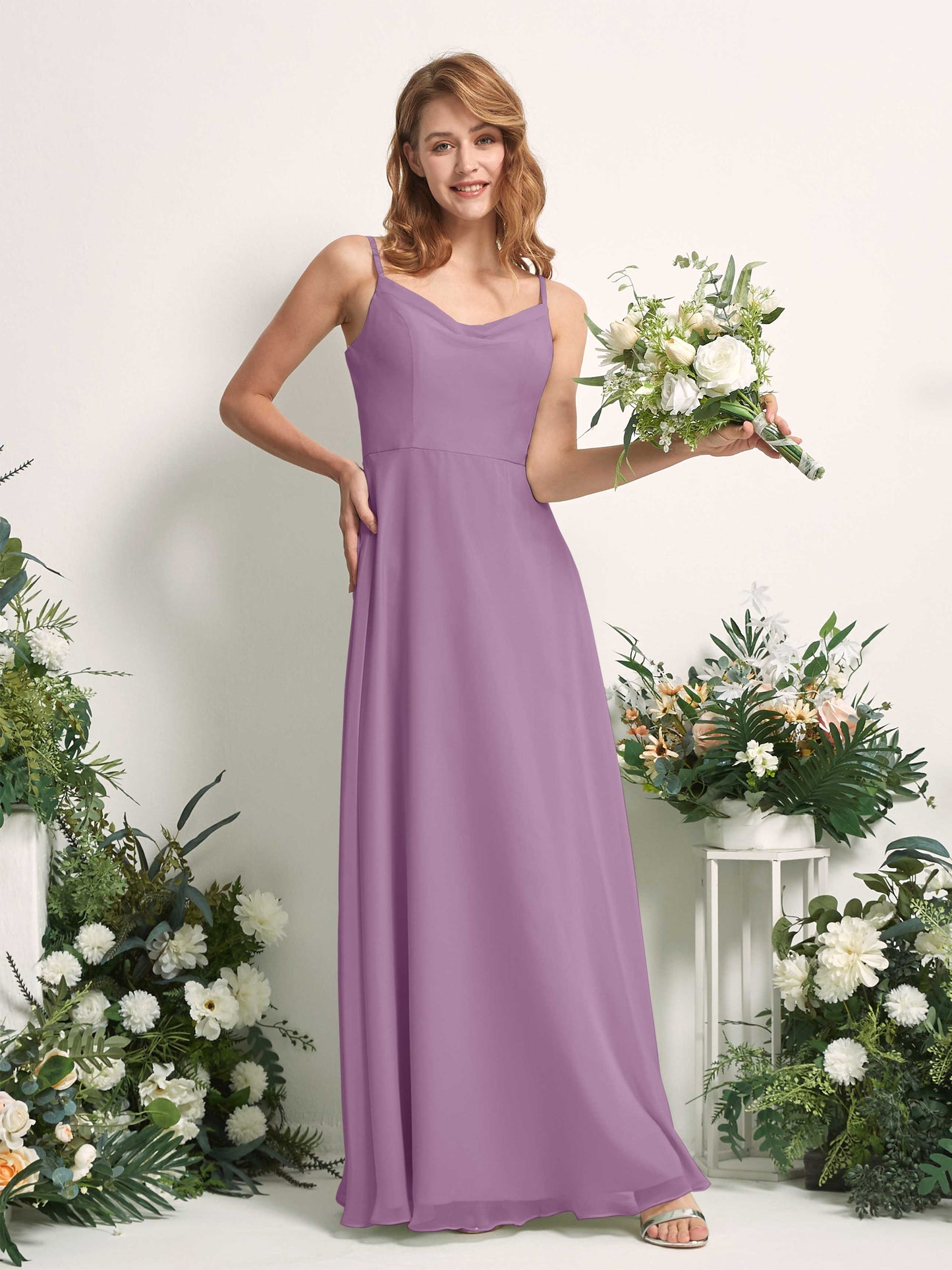 Hannah Orchid Mist Sleeveless Maxi Dress