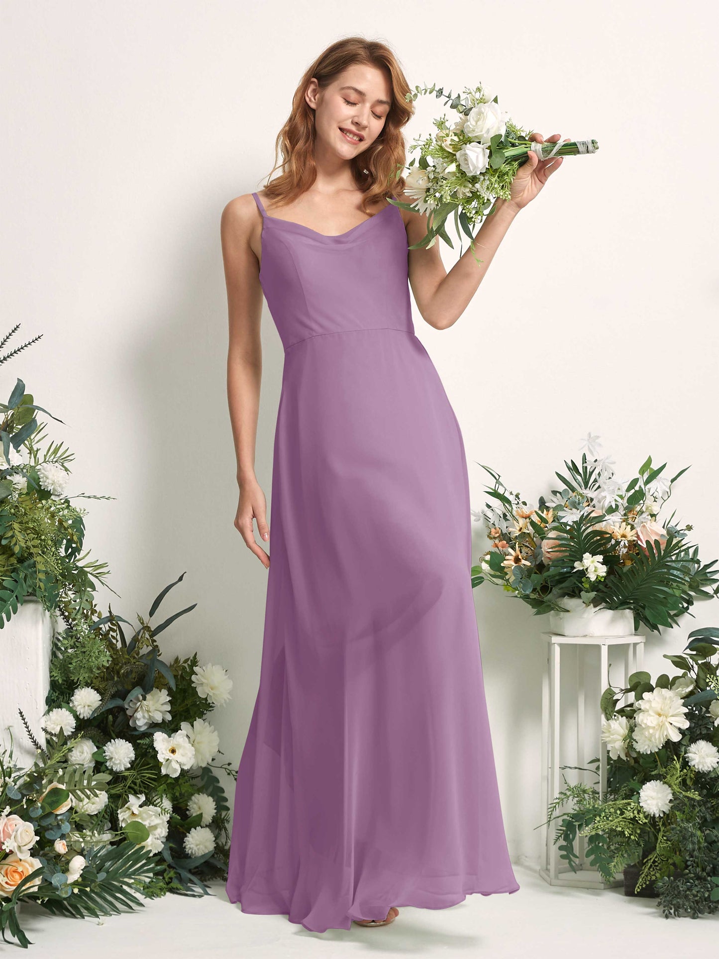 Hannah Orchid Mist Sleeveless Maxi Dress