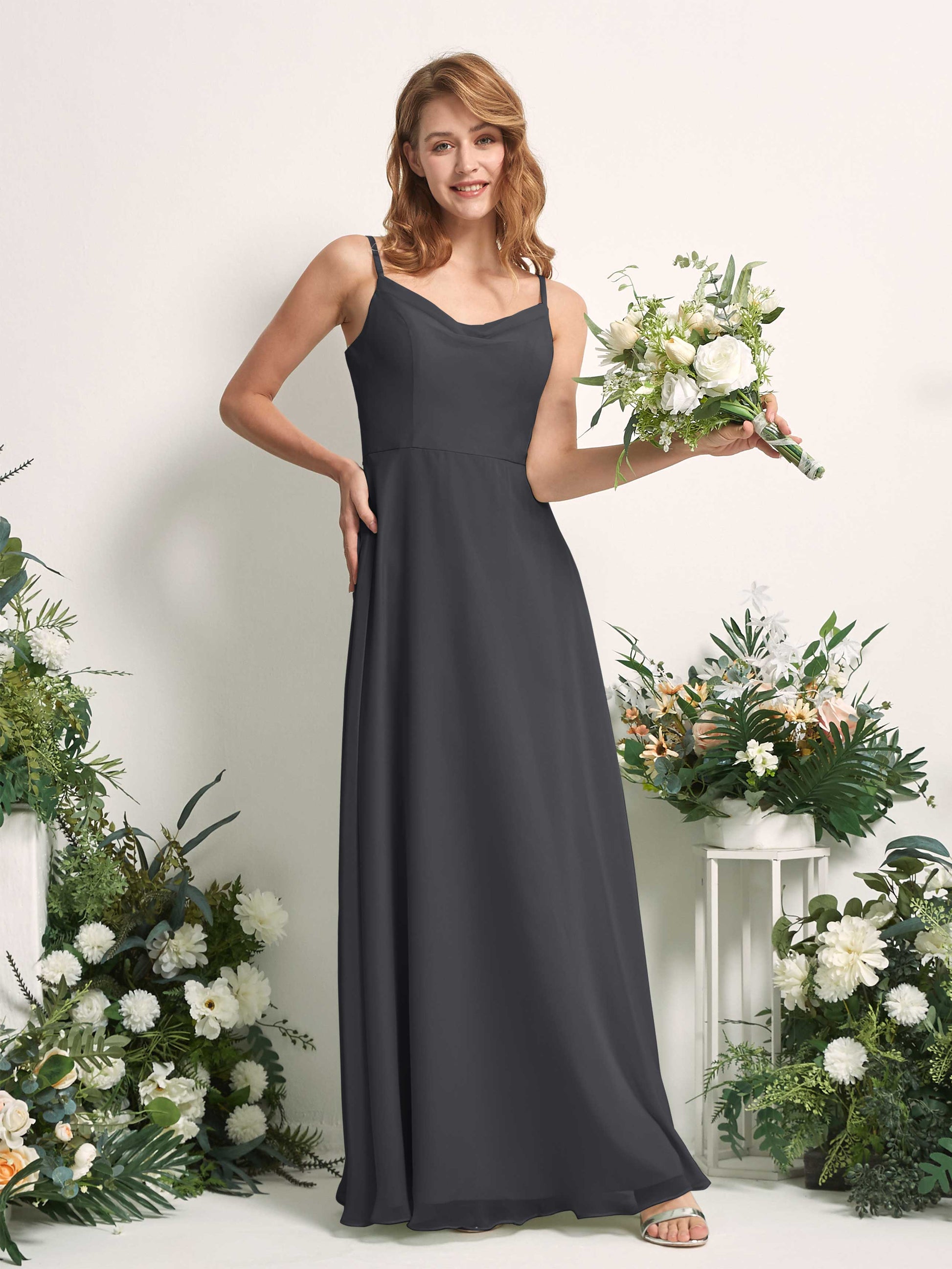 Hannah Pewter Sleeveless Maxi Dress