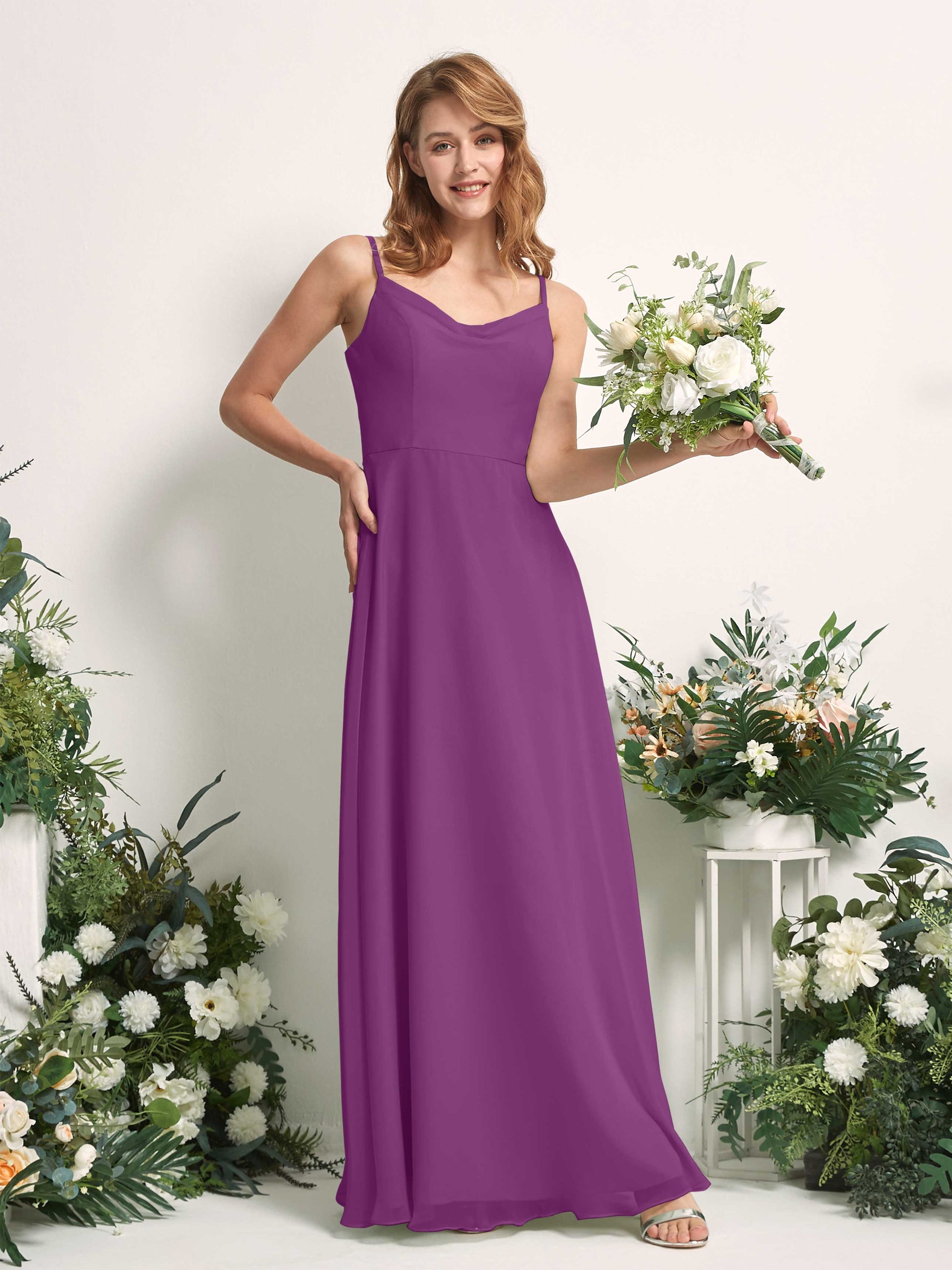 Hannah Purple Sleeveless Maxi Dress