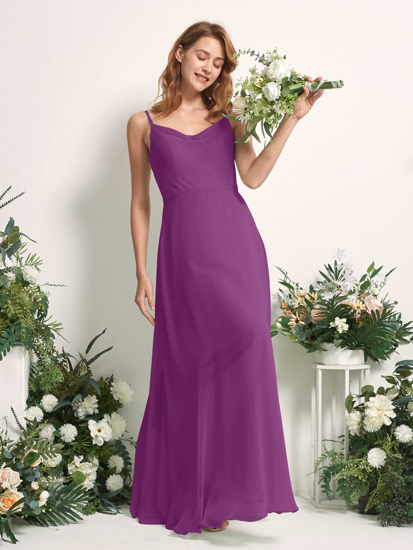 Hannah Purple Sleeveless Maxi Dress