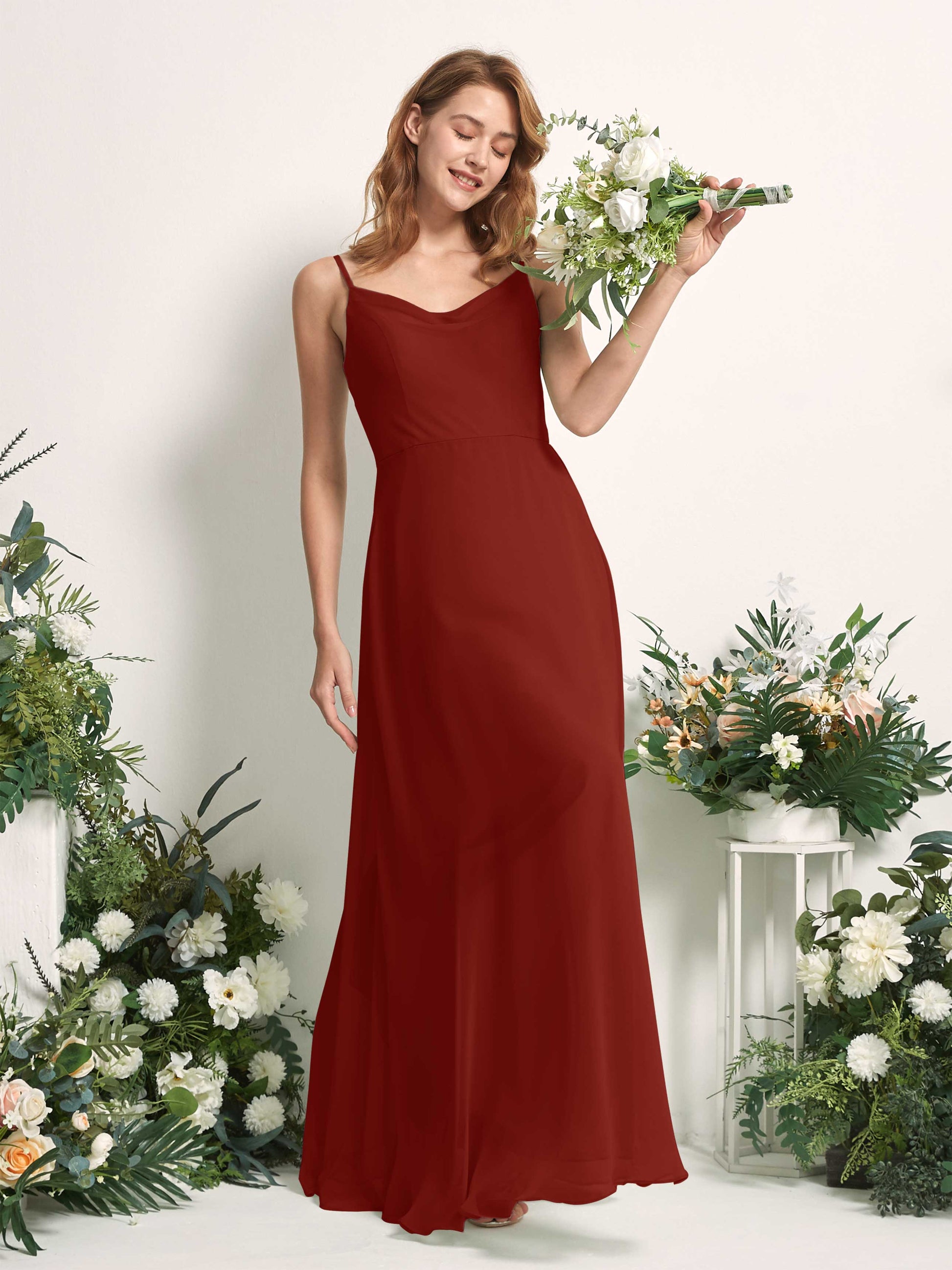 Hannah Rust Sleeveless Maxi Dress