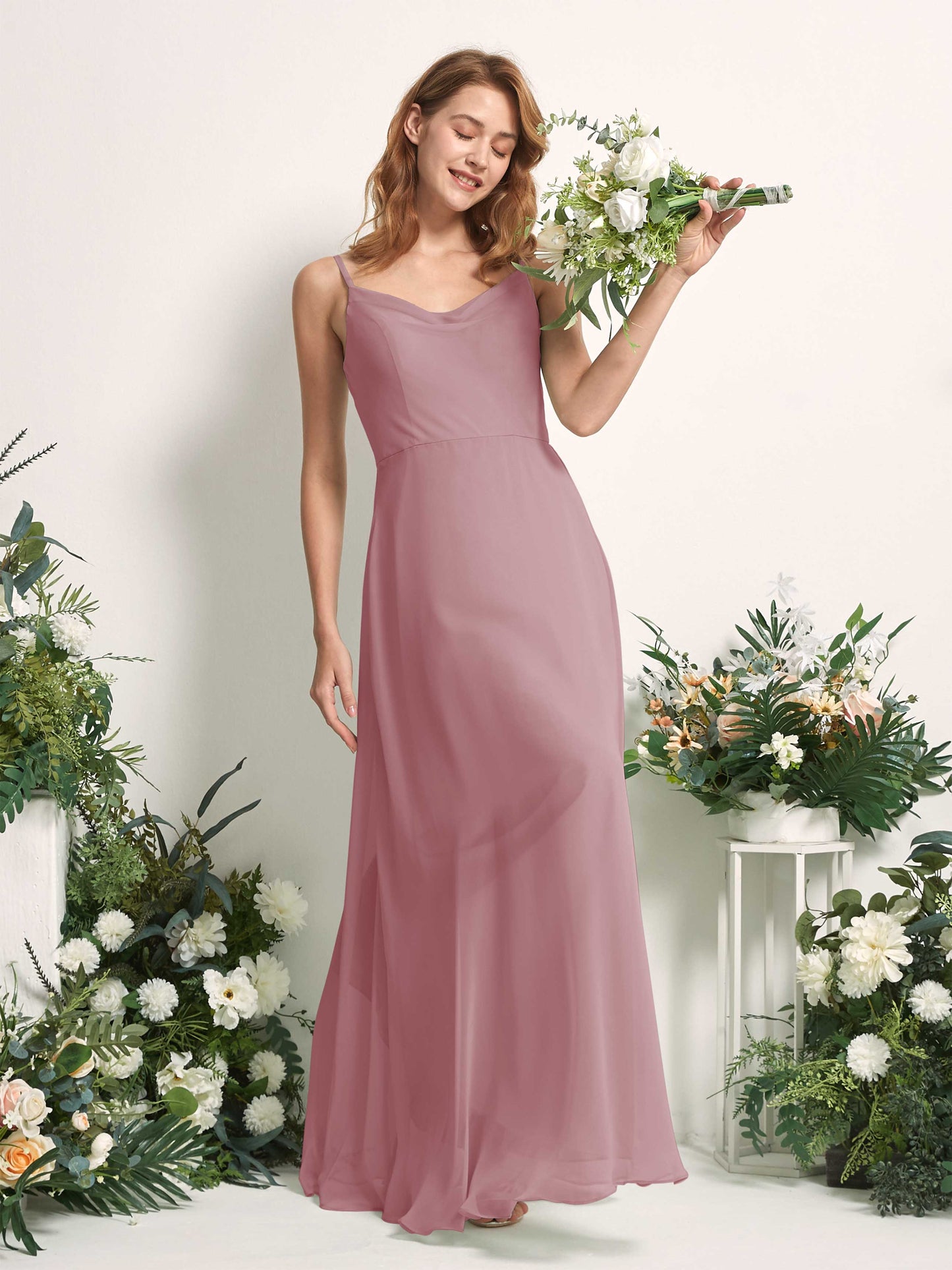 Hannah Vintage Mauve Sleeveless Maxi Dress