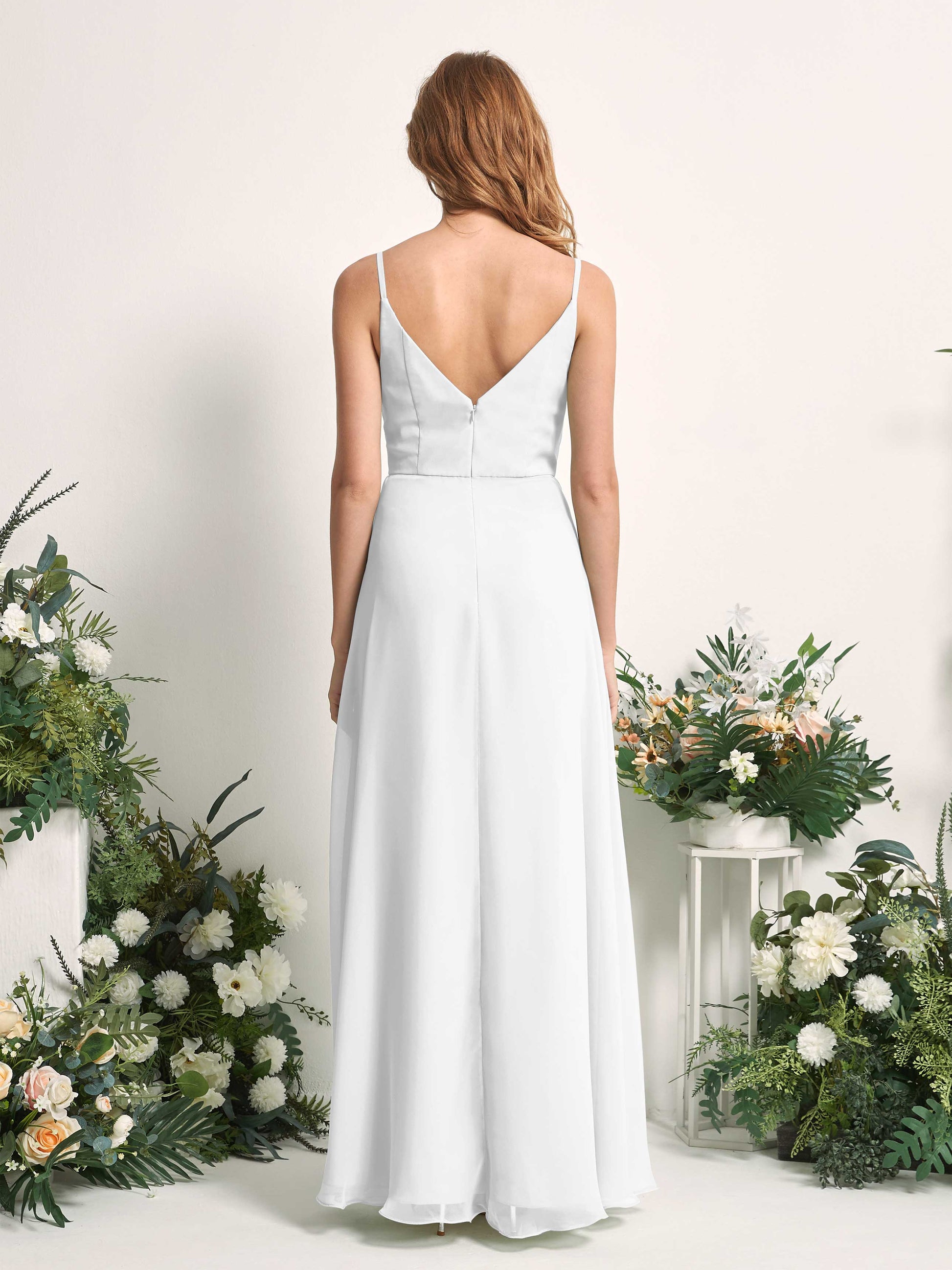 Hannah White Sleeveless Maxi Dress