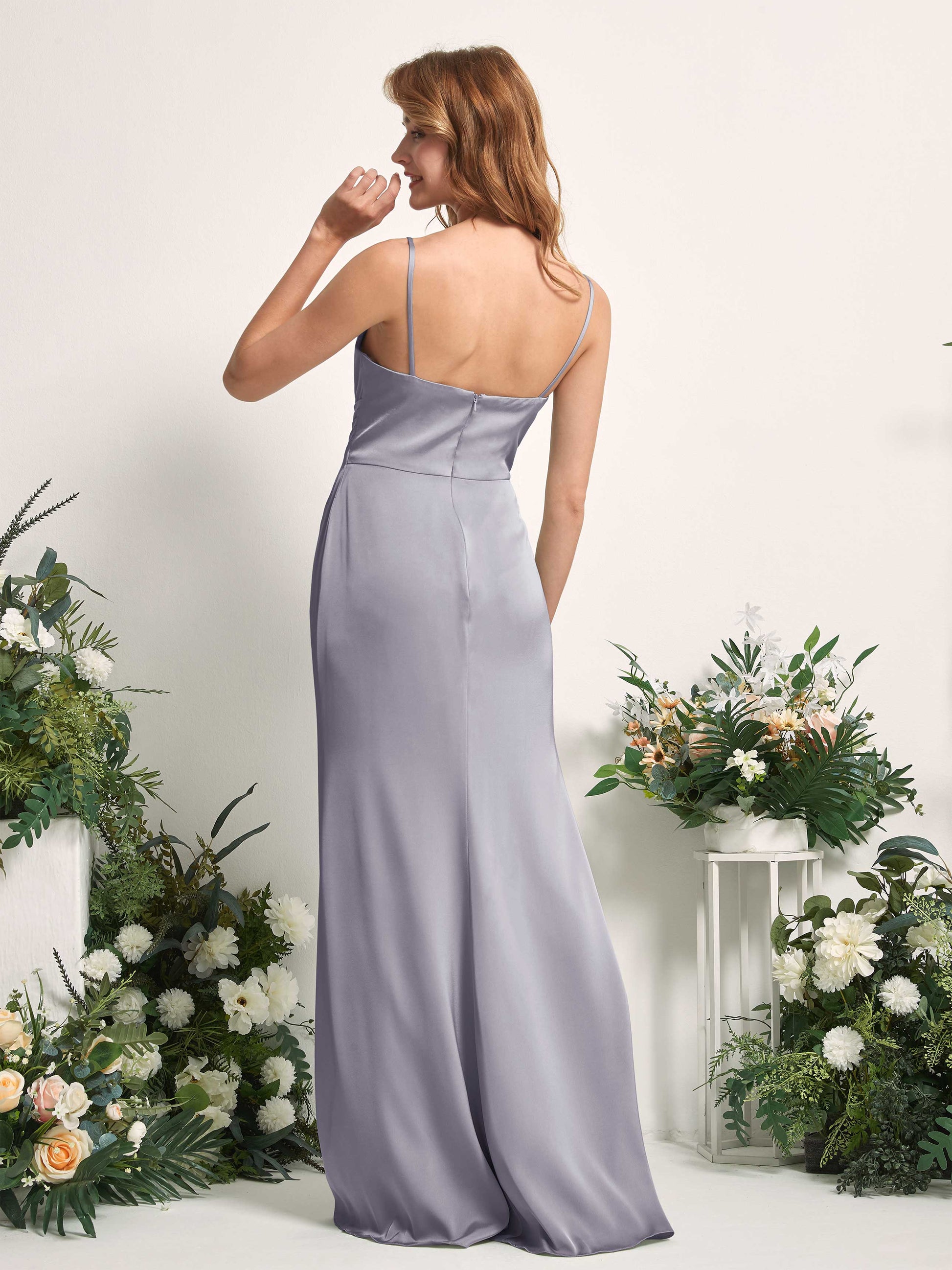 Hayley Purple Haze Satin Sleeveless Maxi Dress