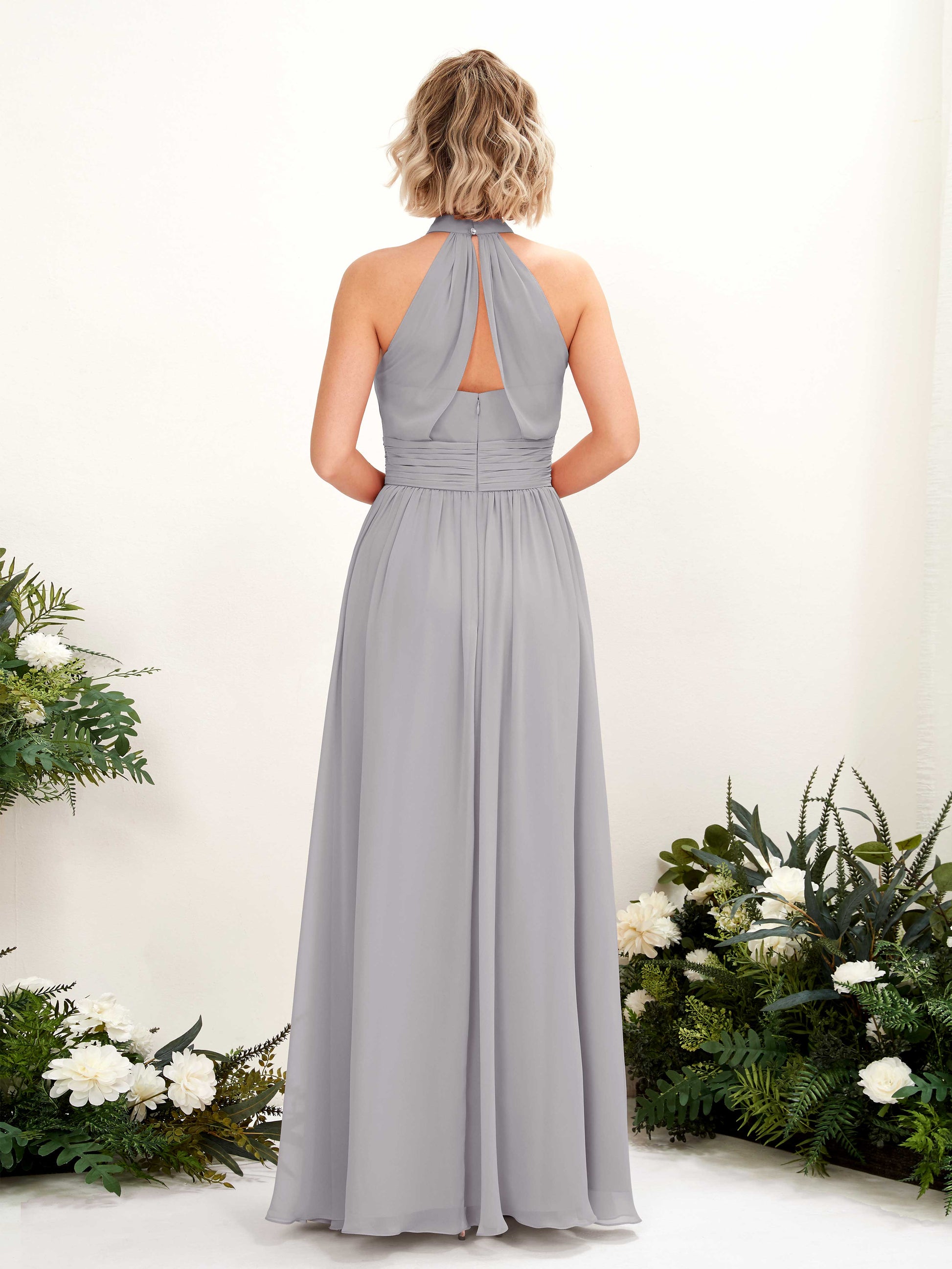 Hilda Dove Halter Maxi Dress