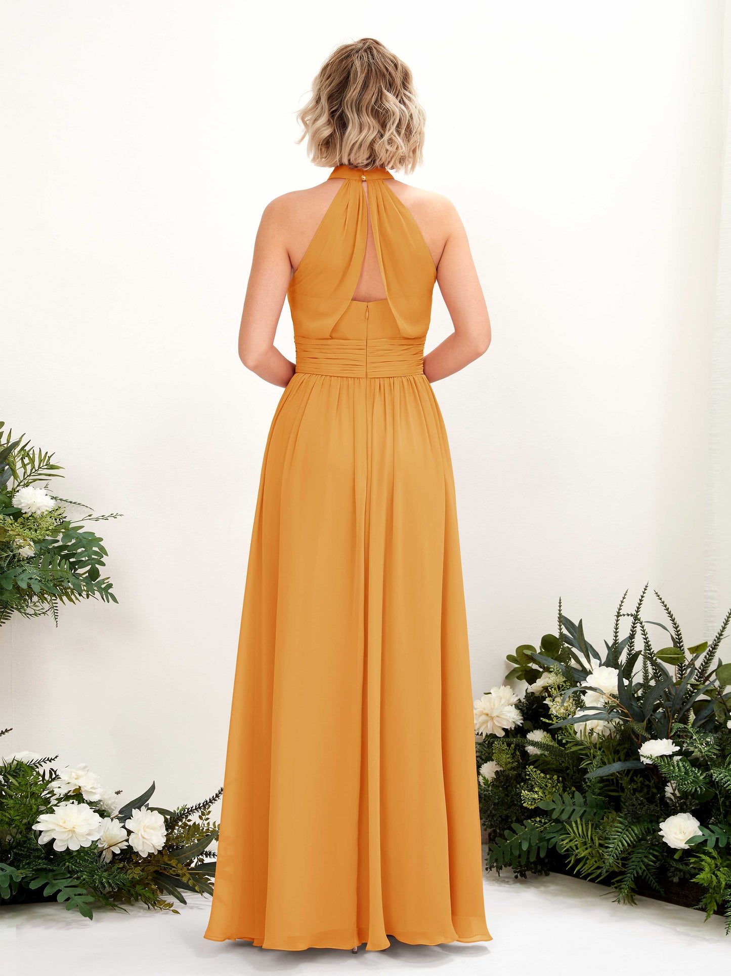 Hilda Mango Halter Maxi Dress