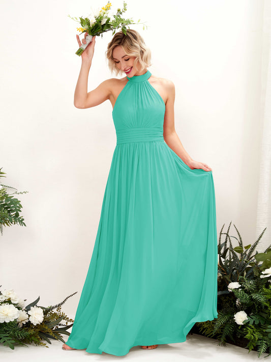 Hilda Tiffany Halter Maxi Dress