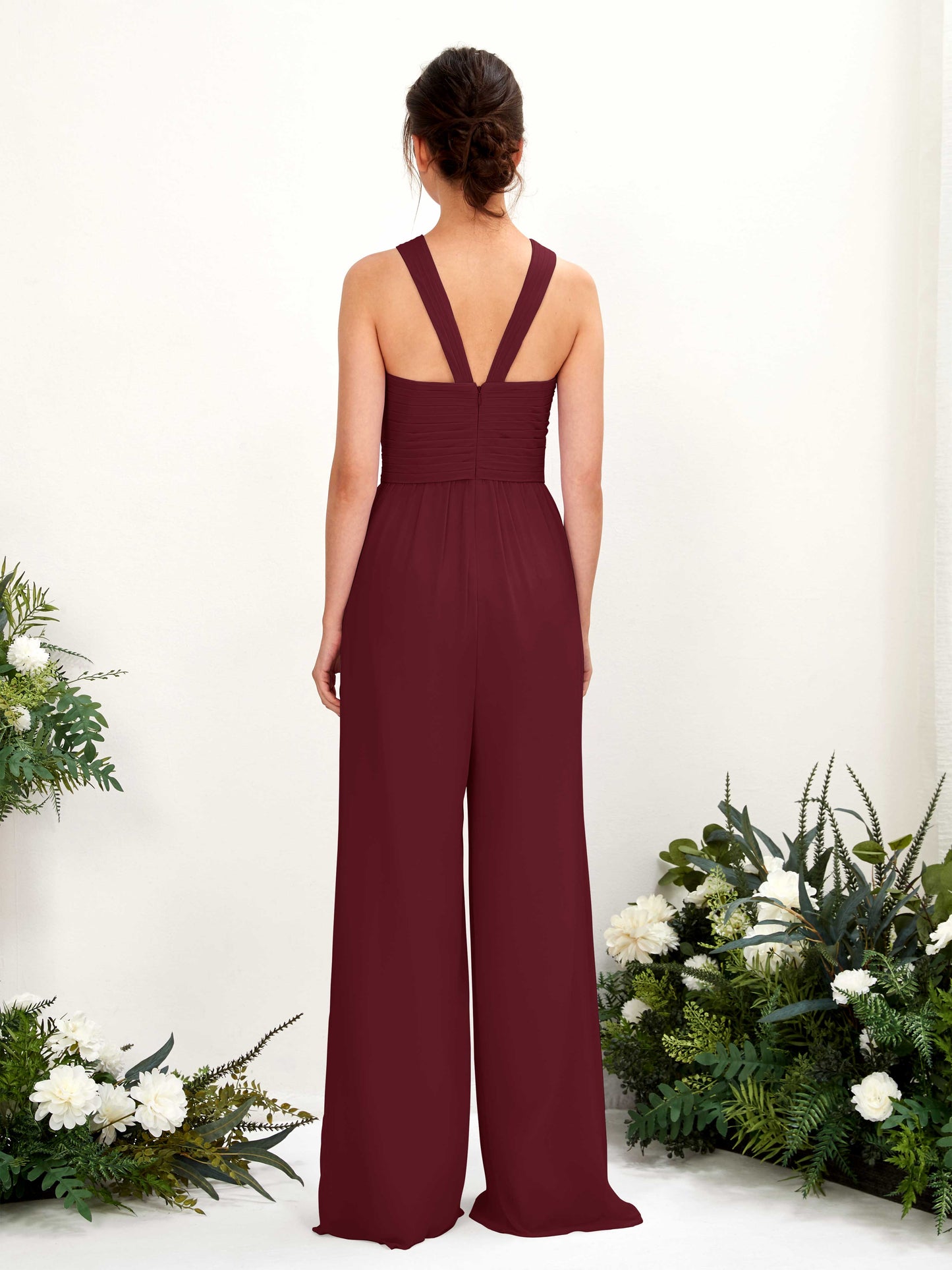 Hilona Burgundy Sleeveless Maxi Dress