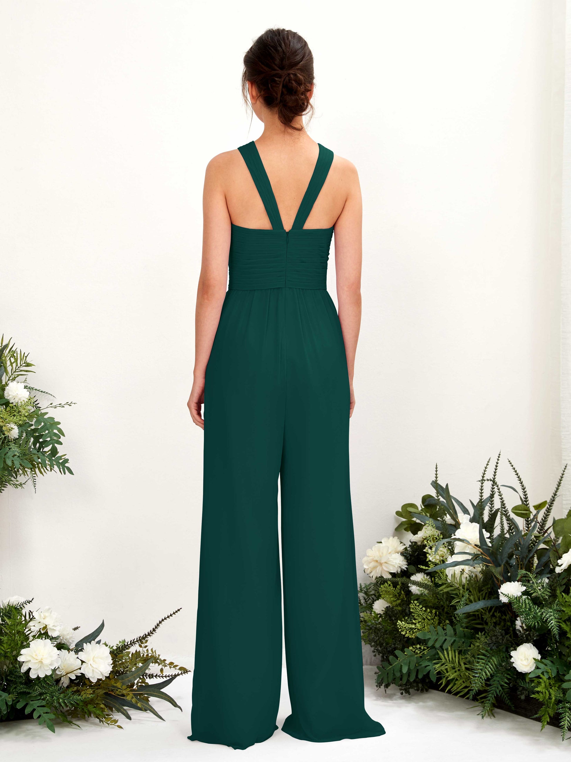 Hilona Dark Emerald Sleeveless Maxi Dress