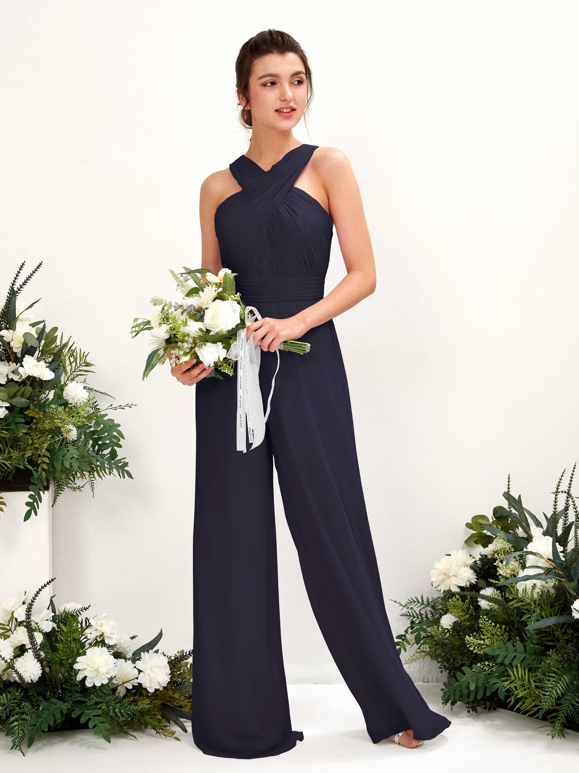 Hilona Dark Navy Sleeveless Maxi Dress