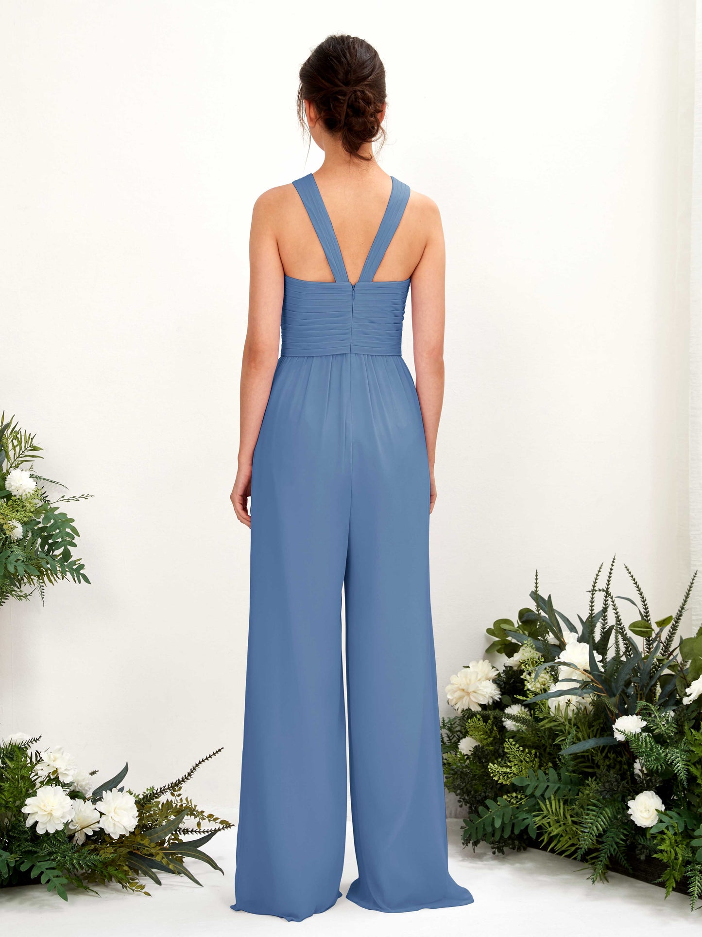 Hilona Dusty Blue Sleeveless Maxi Dress