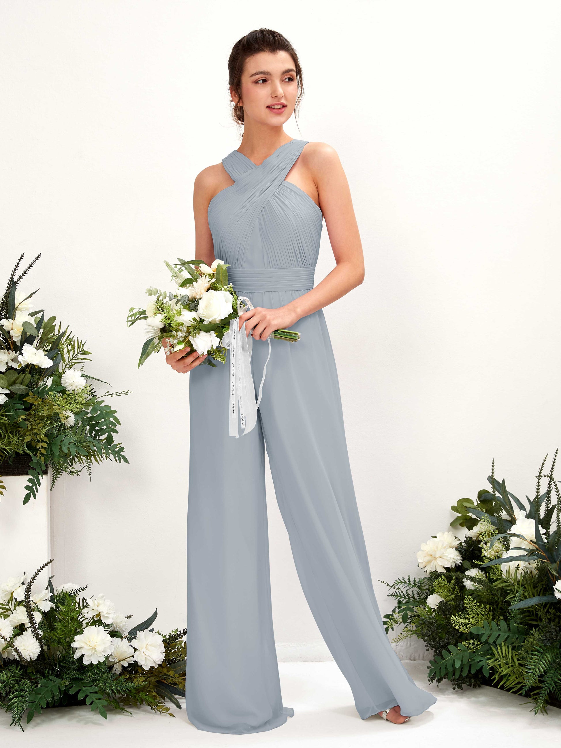 Hilona Dusty Blue-Upgrade Sleeveless Maxi Dress