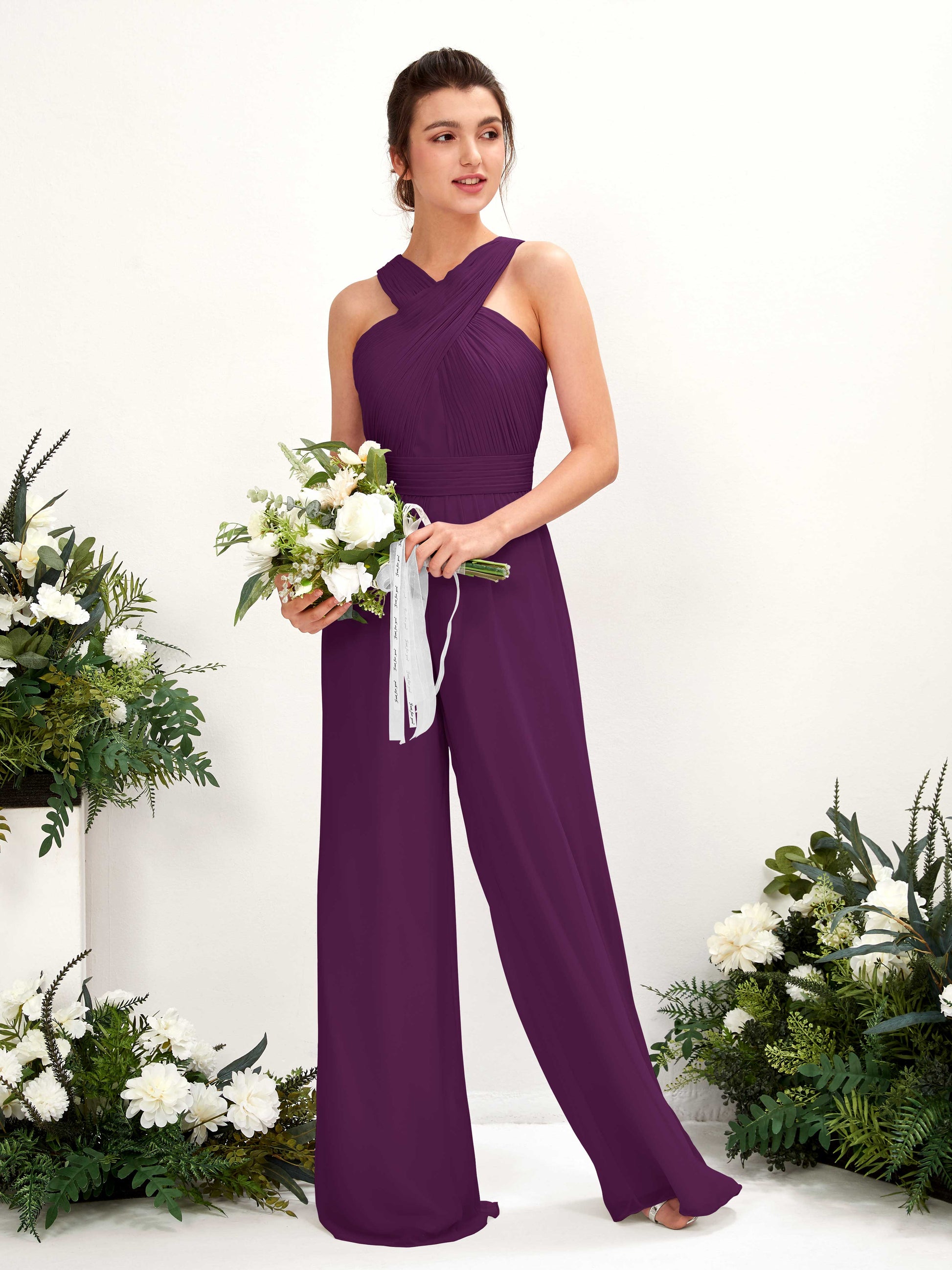 Hilona Grape Sleeveless Maxi Dress