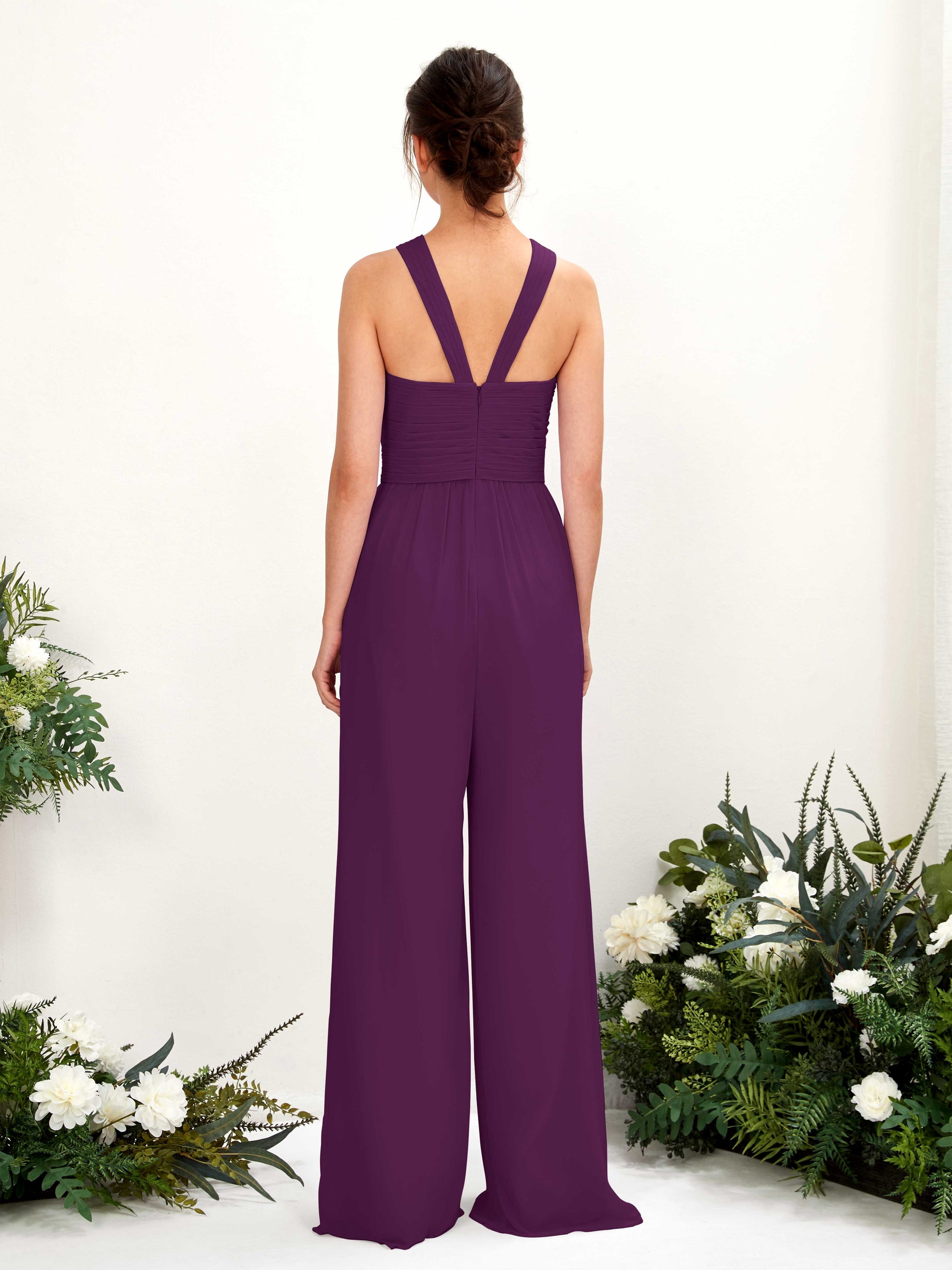 Hilona Grape Sleeveless Maxi Dress