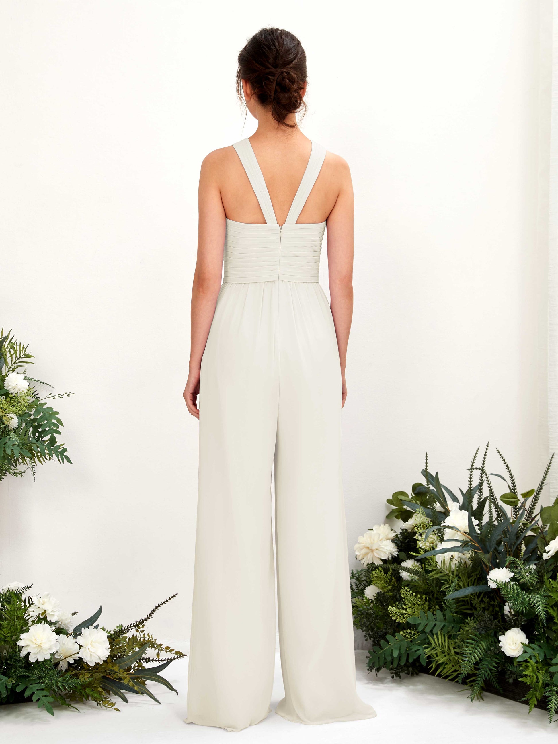 Hilona Ivory Sleeveless Maxi Dress