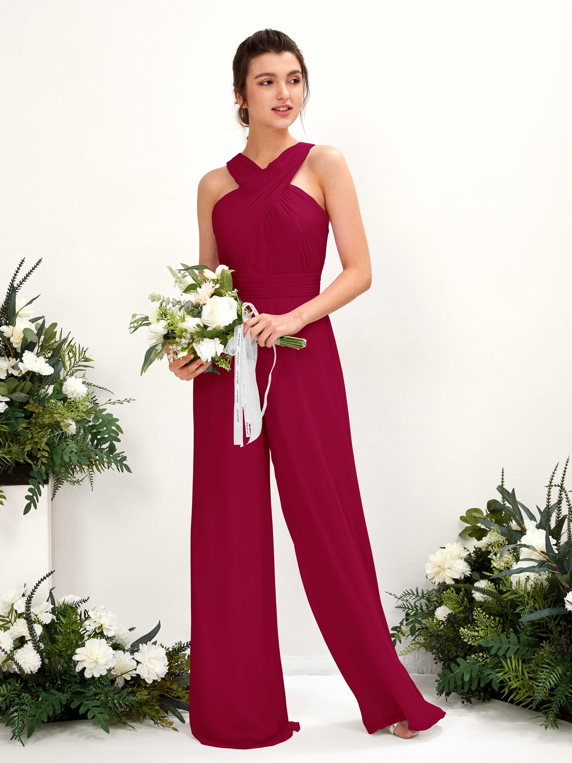 Hilona Jester Red Sleeveless Maxi Dress